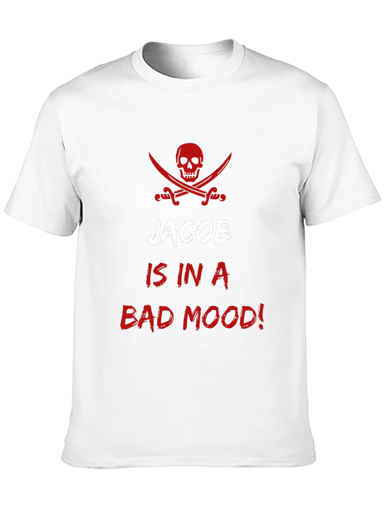 Who Is In A Bad Mood Jacob Timeless Short Sleeve Tee – Comfy And Minimalist Design