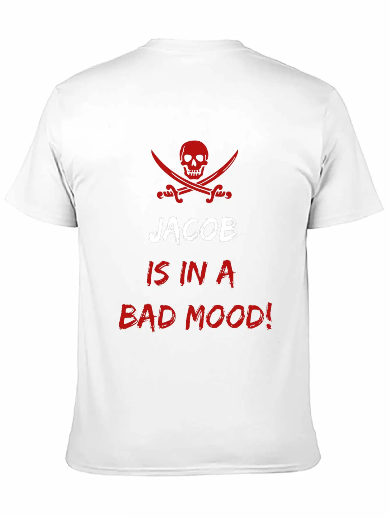 Who Is In A Bad Mood Jacob Timeless Short Sleeve Tee – Comfy And Minimalist Design