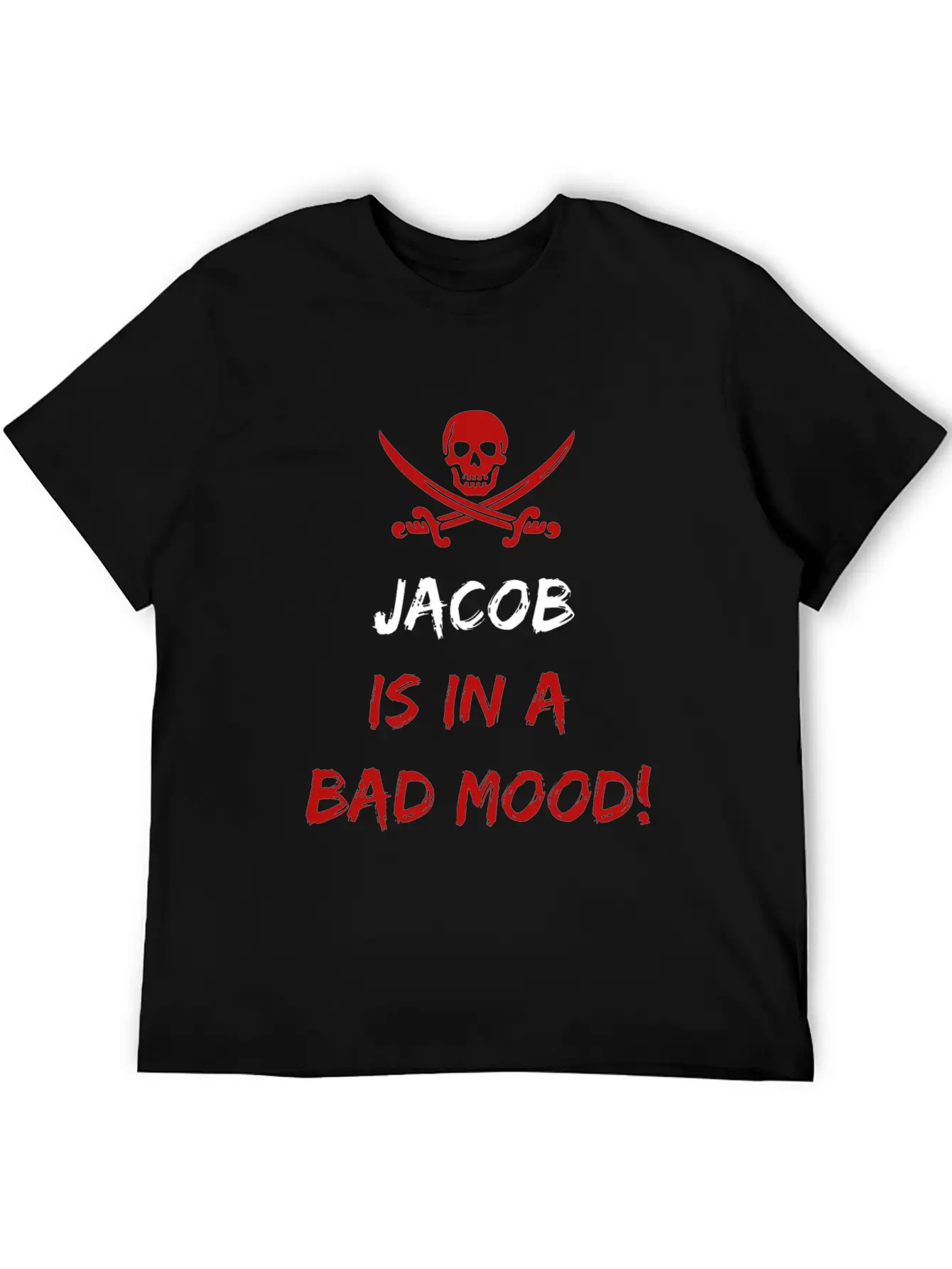 Who Is In A Bad Mood Jacob Timeless Short Sleeve Tee – Comfy And Minimalist Design