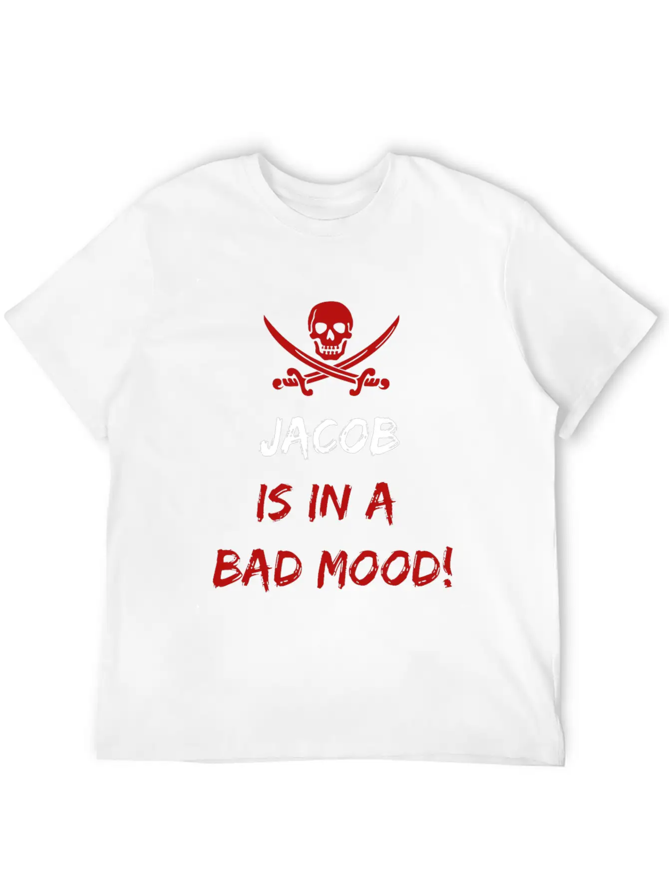 Who Is In A Bad Mood Jacob Timeless Short Sleeve Tee – Comfy And Minimalist Design
