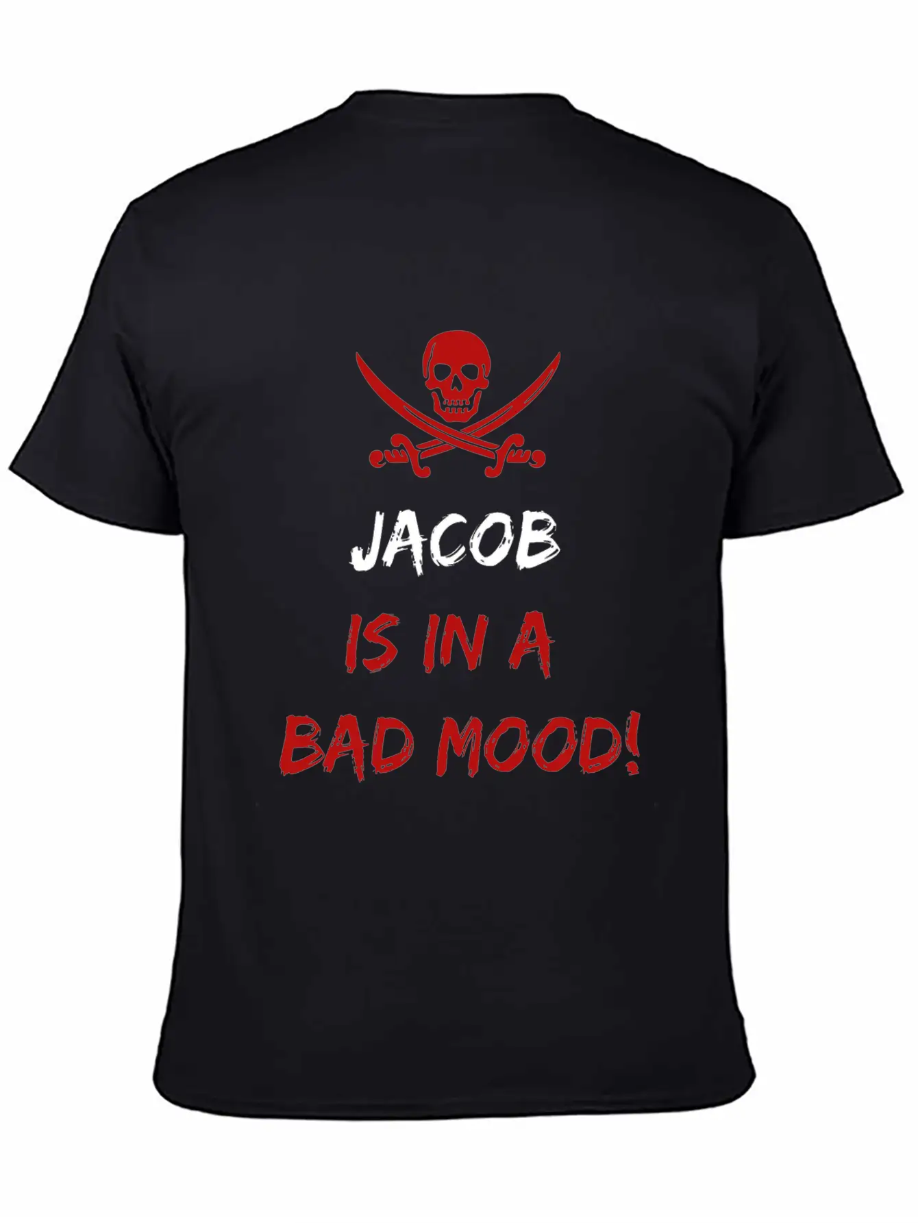 Who Is In A Bad Mood Jacob Timeless Short Sleeve Tee – Comfy And Minimalist Design