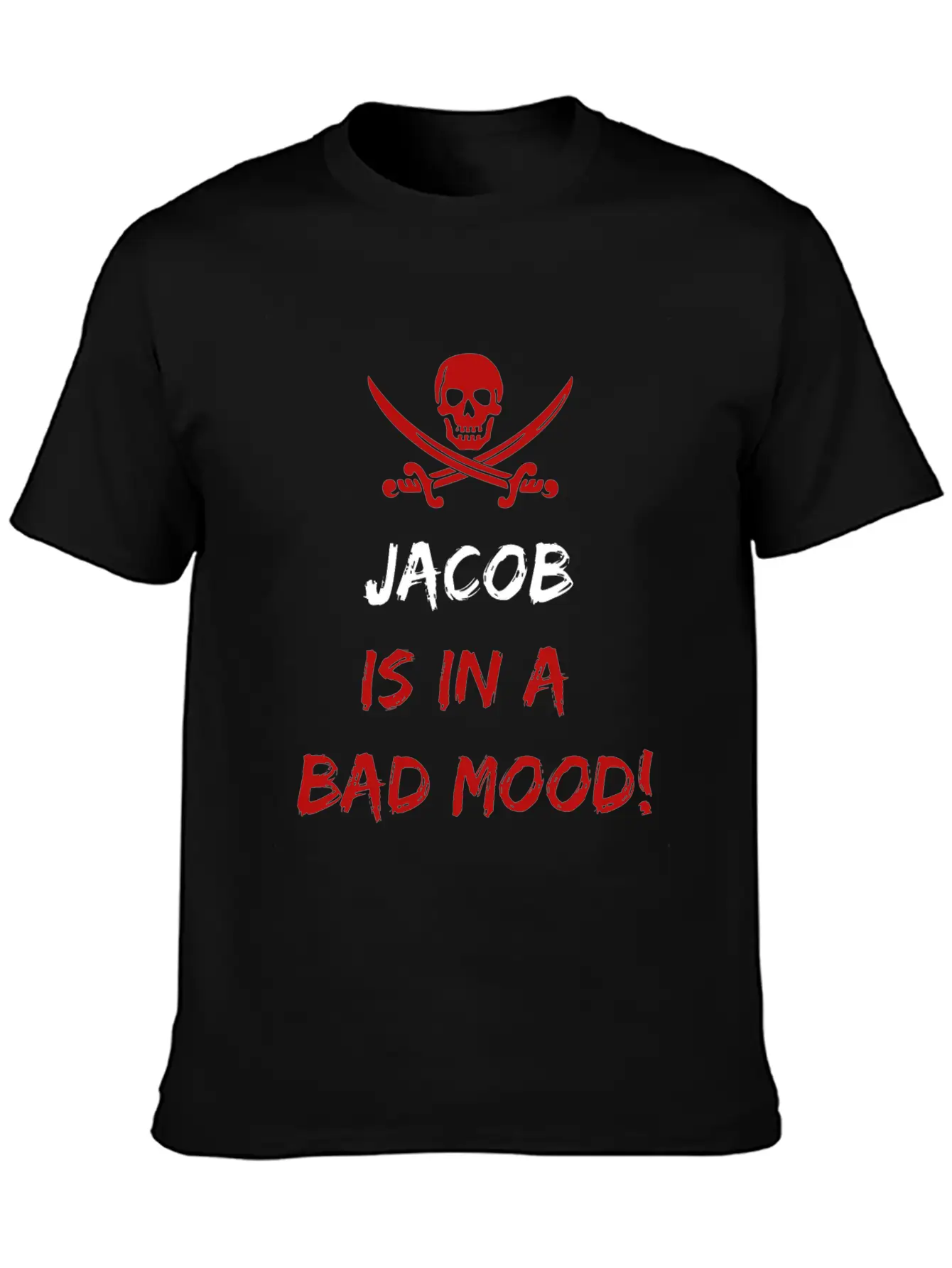 Who Is In A Bad Mood Jacob Timeless Short Sleeve Tee – Comfy And Minimalist Design