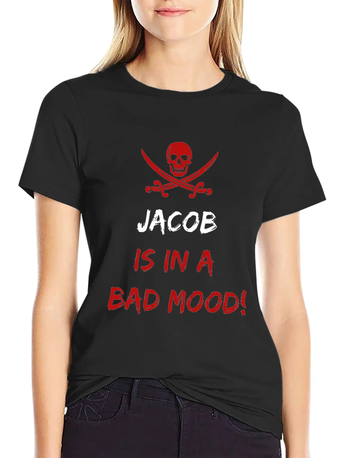 Who Is In A Bad Mood Jacob Timeless Short Sleeve Tee – Comfy And Minimalist Design