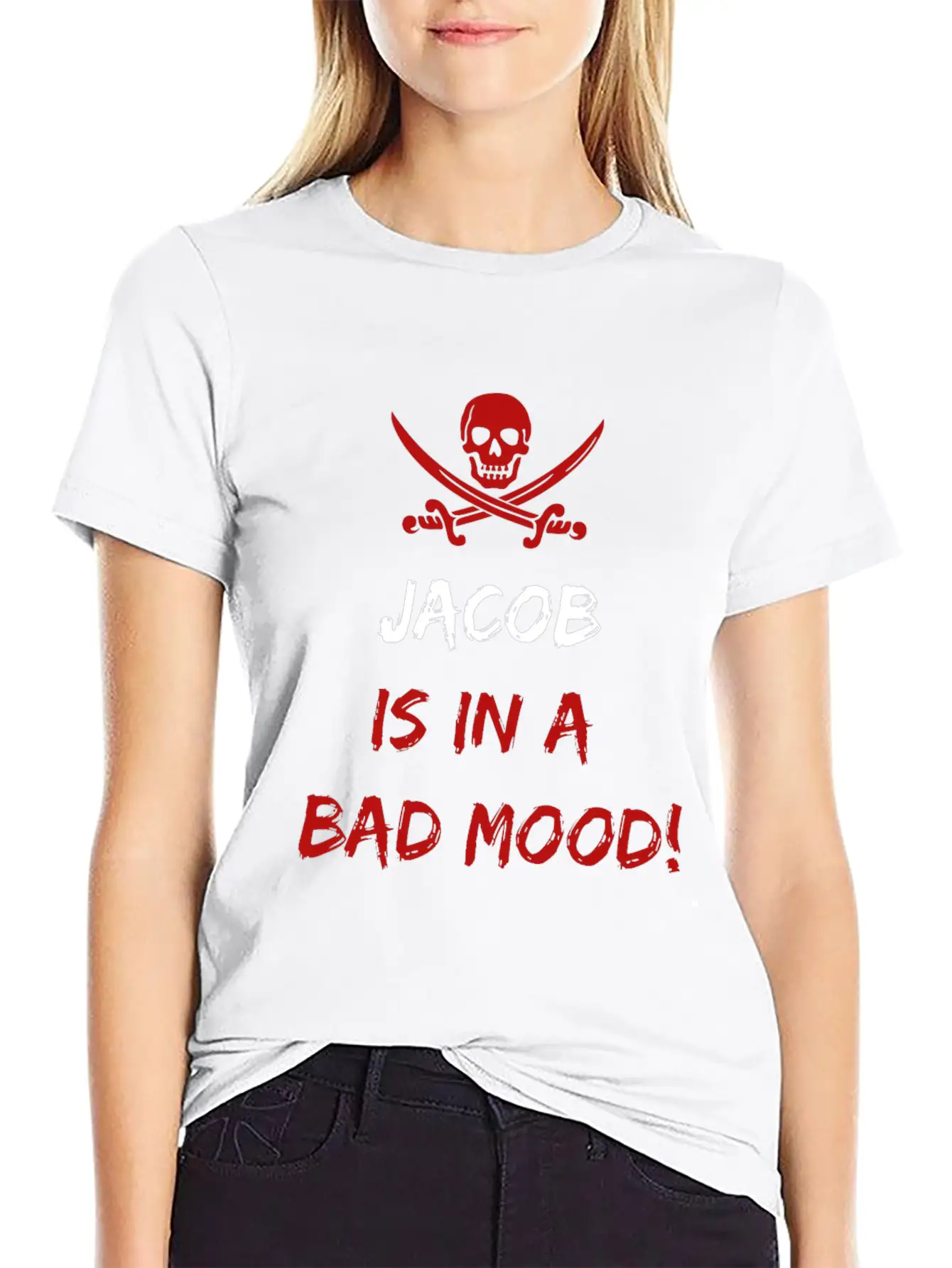 Who Is In A Bad Mood Jacob Timeless Short Sleeve Tee – Comfy And Minimalist Design