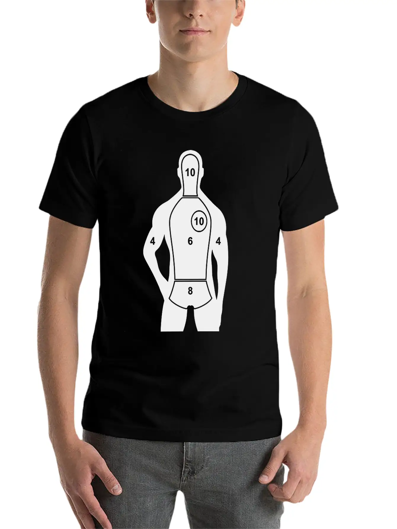 WHY AM I A TARGET Unisex Short Sleeve Soft Cotton T-Shirt – Casual Everyday Wear