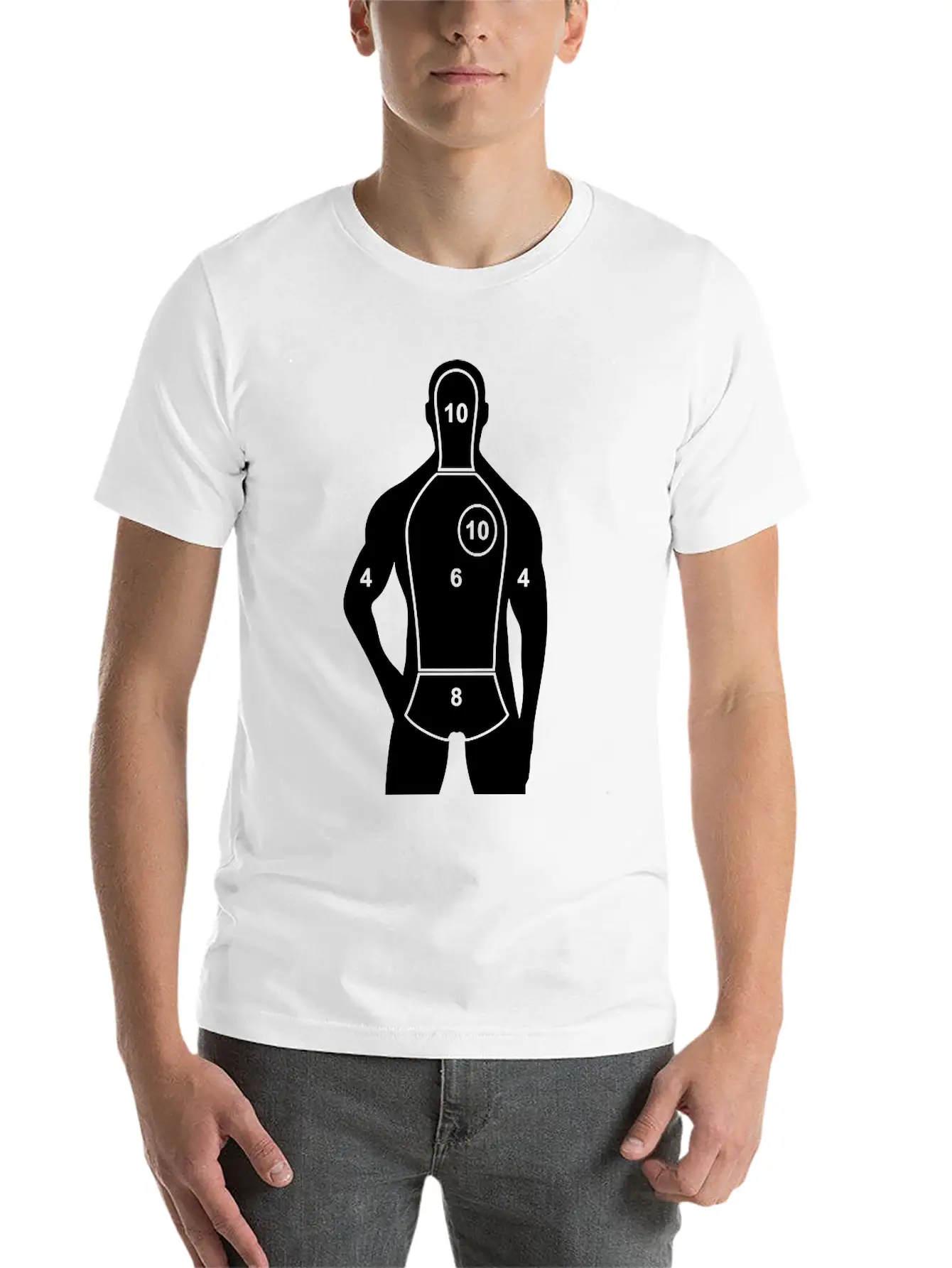 WHY AM I A TARGET Unisex Short Sleeve Soft Cotton T-Shirt – Casual Everyday Wear