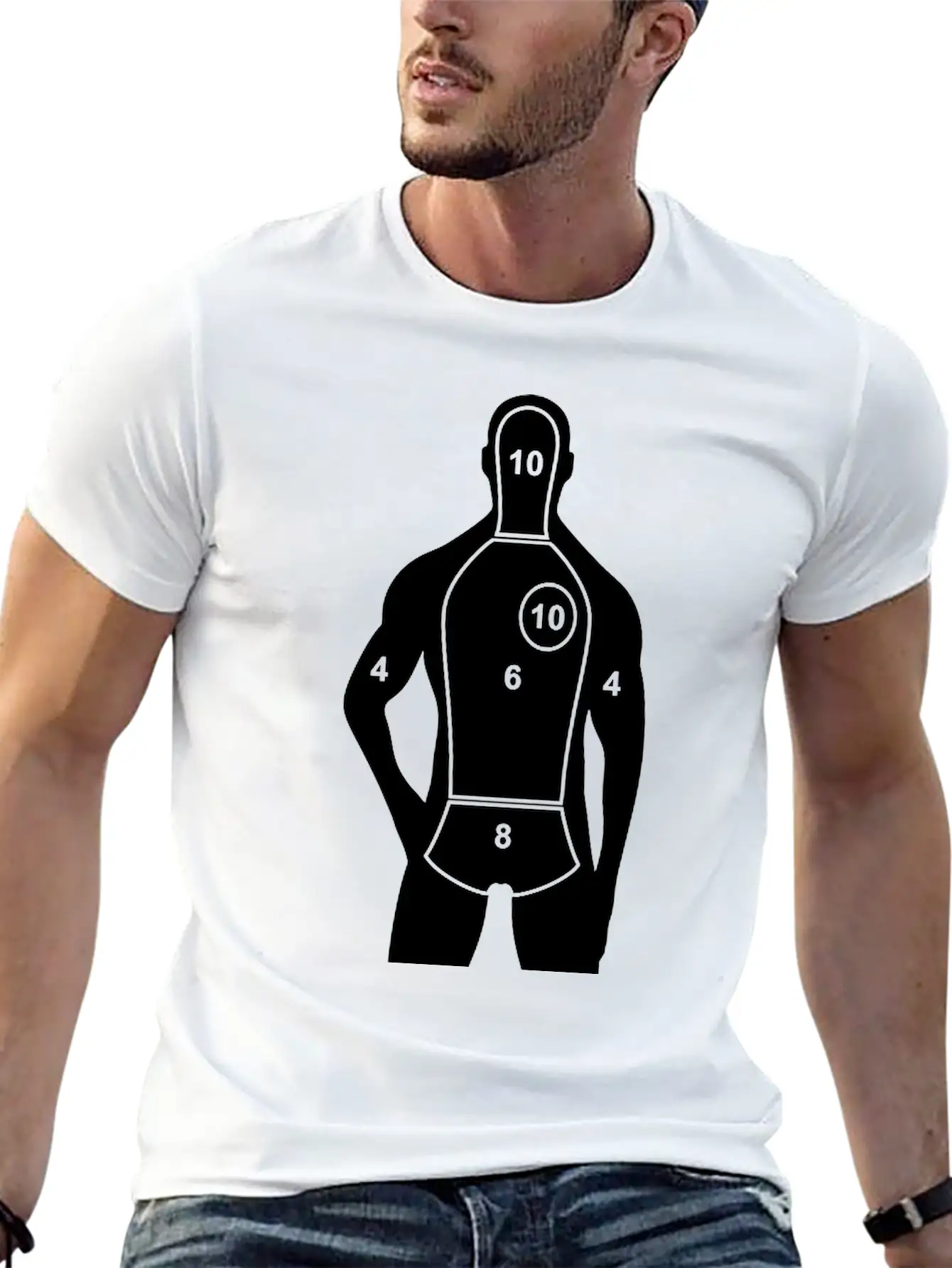 WHY AM I A TARGET Unisex Short Sleeve Soft Cotton T-Shirt – Casual Everyday Wear