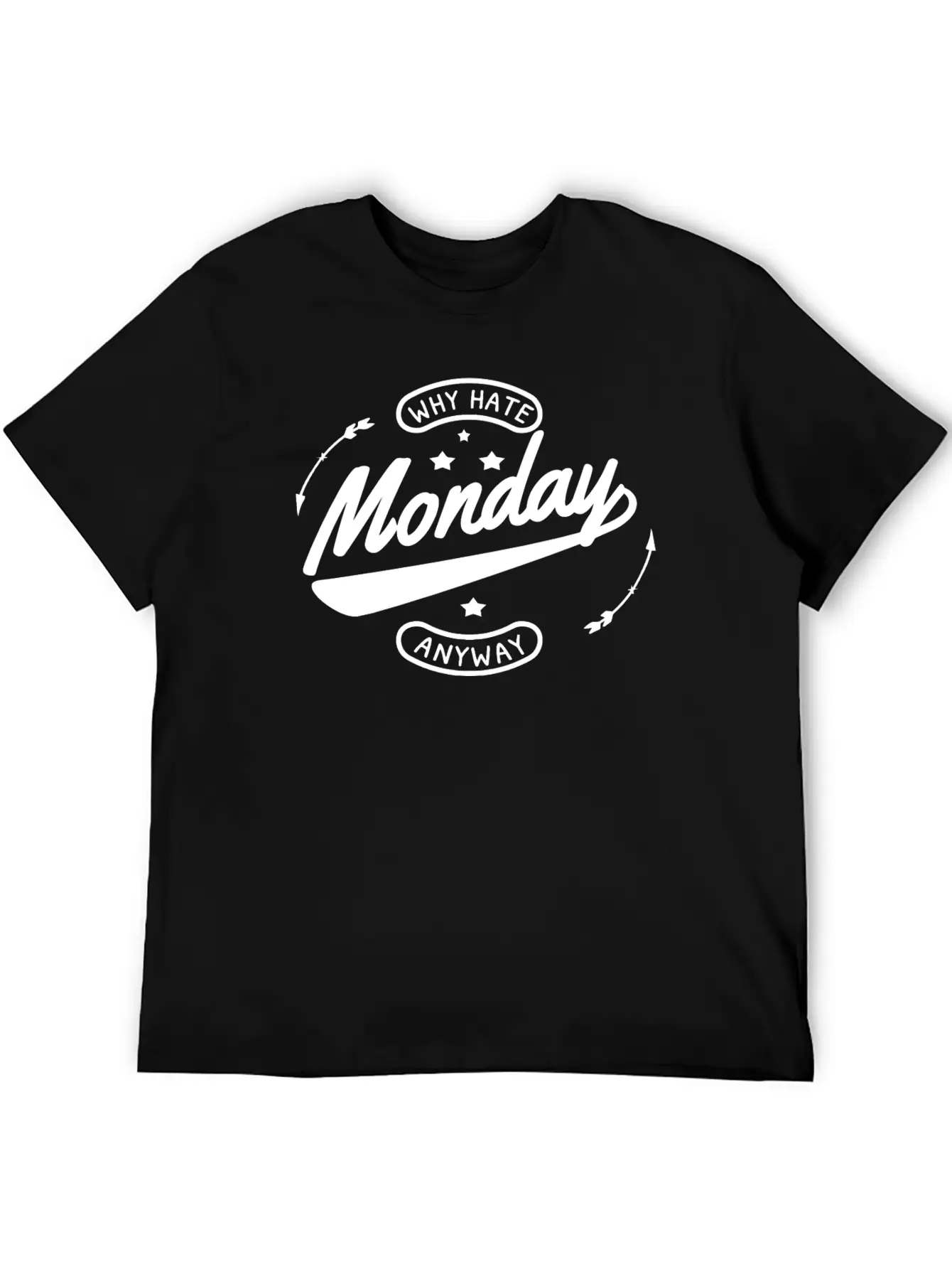 Why Hate Monday - White Essential Unisex Summer Tee – Soft Cotton Casual Fit