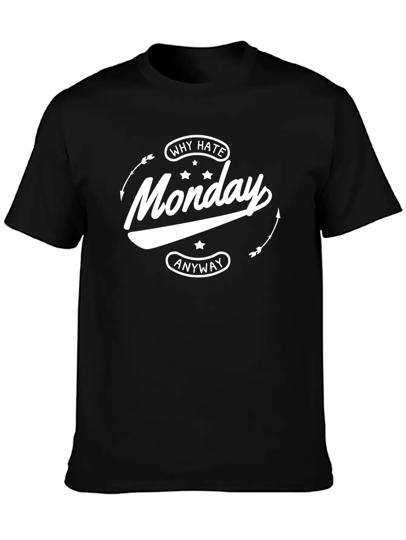 Why Hate Monday - White Essential Unisex Summer Tee – Soft Cotton Casual Fit