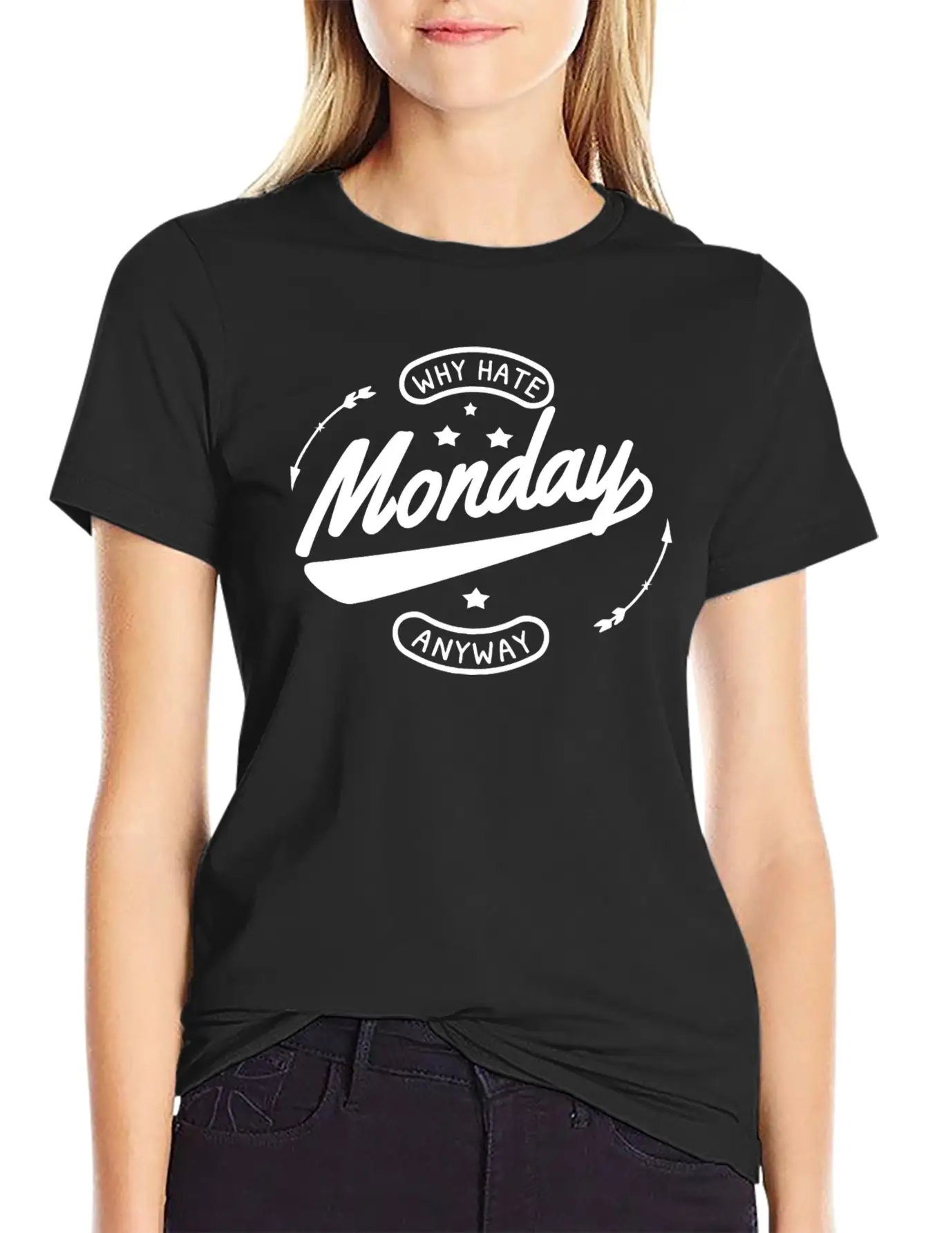 Why Hate Monday - White Essential Unisex Summer Tee – Soft Cotton Casual Fit