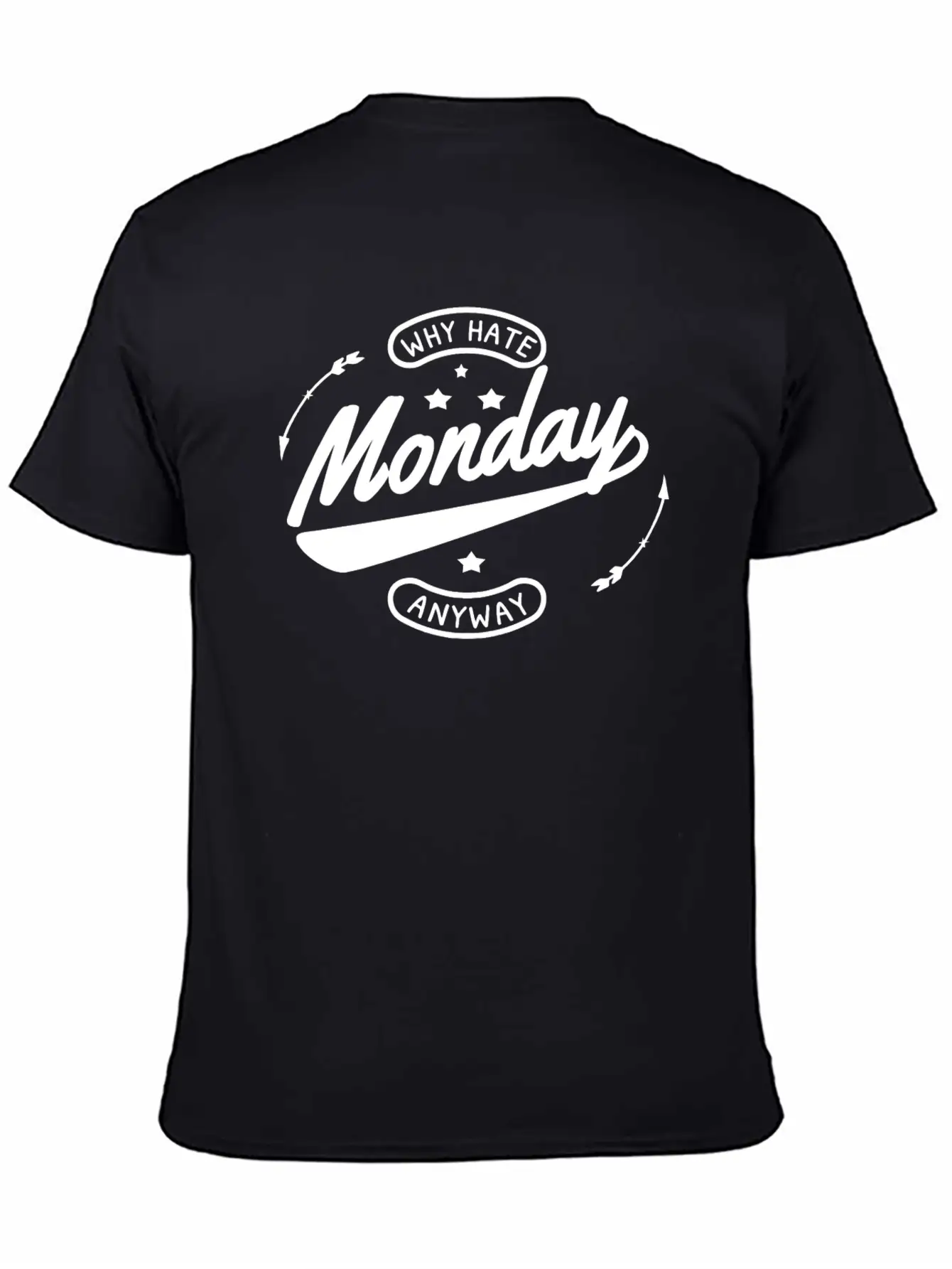 Why Hate Monday - White Essential Unisex Summer Tee – Soft Cotton Casual Fit