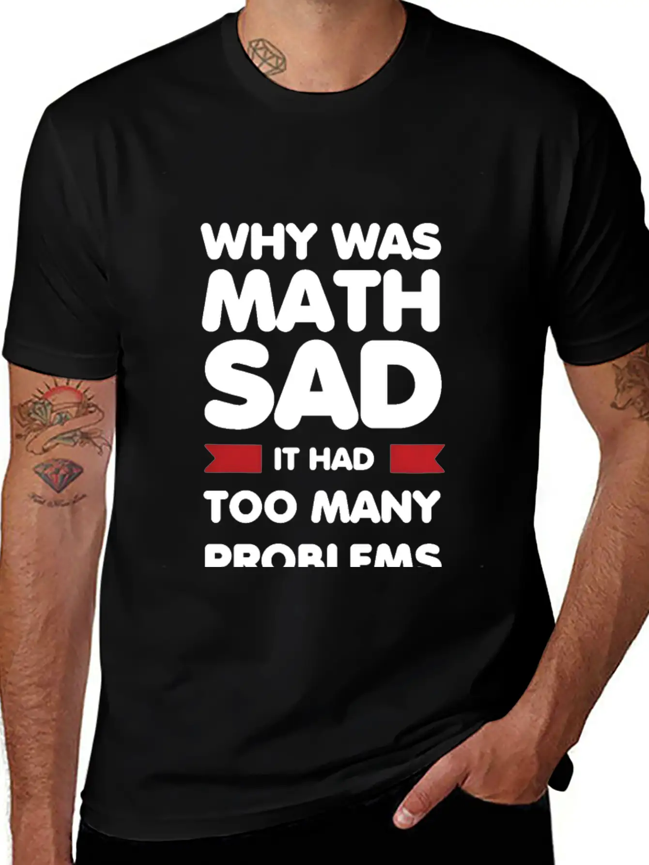 Why Was Math Sad Stylish Everyday T-Shirt – Unisex Basic Cotton Tee