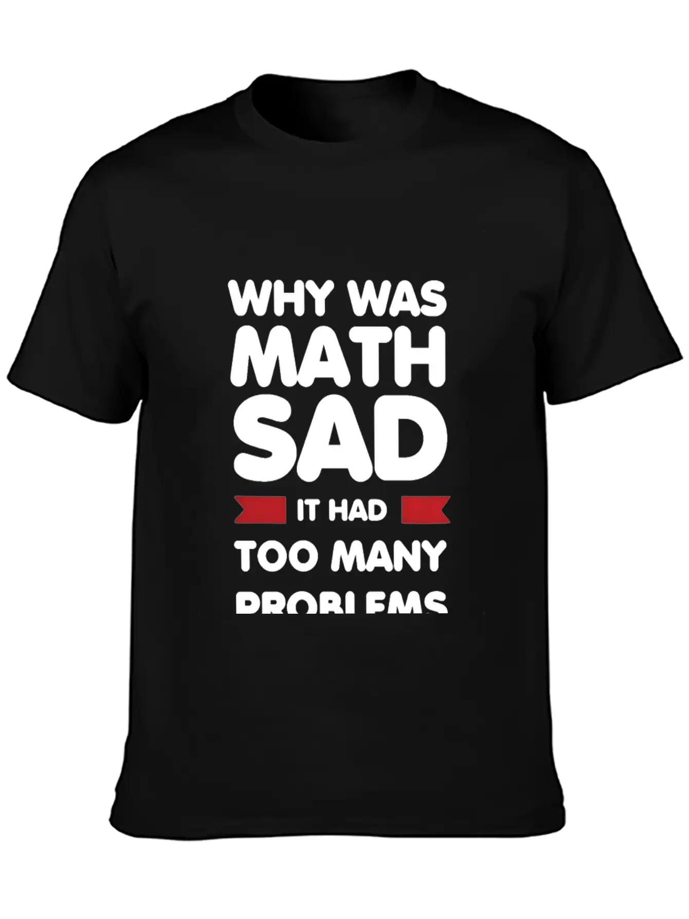Why Was Math Sad Stylish Everyday T-Shirt – Unisex Basic Cotton Tee