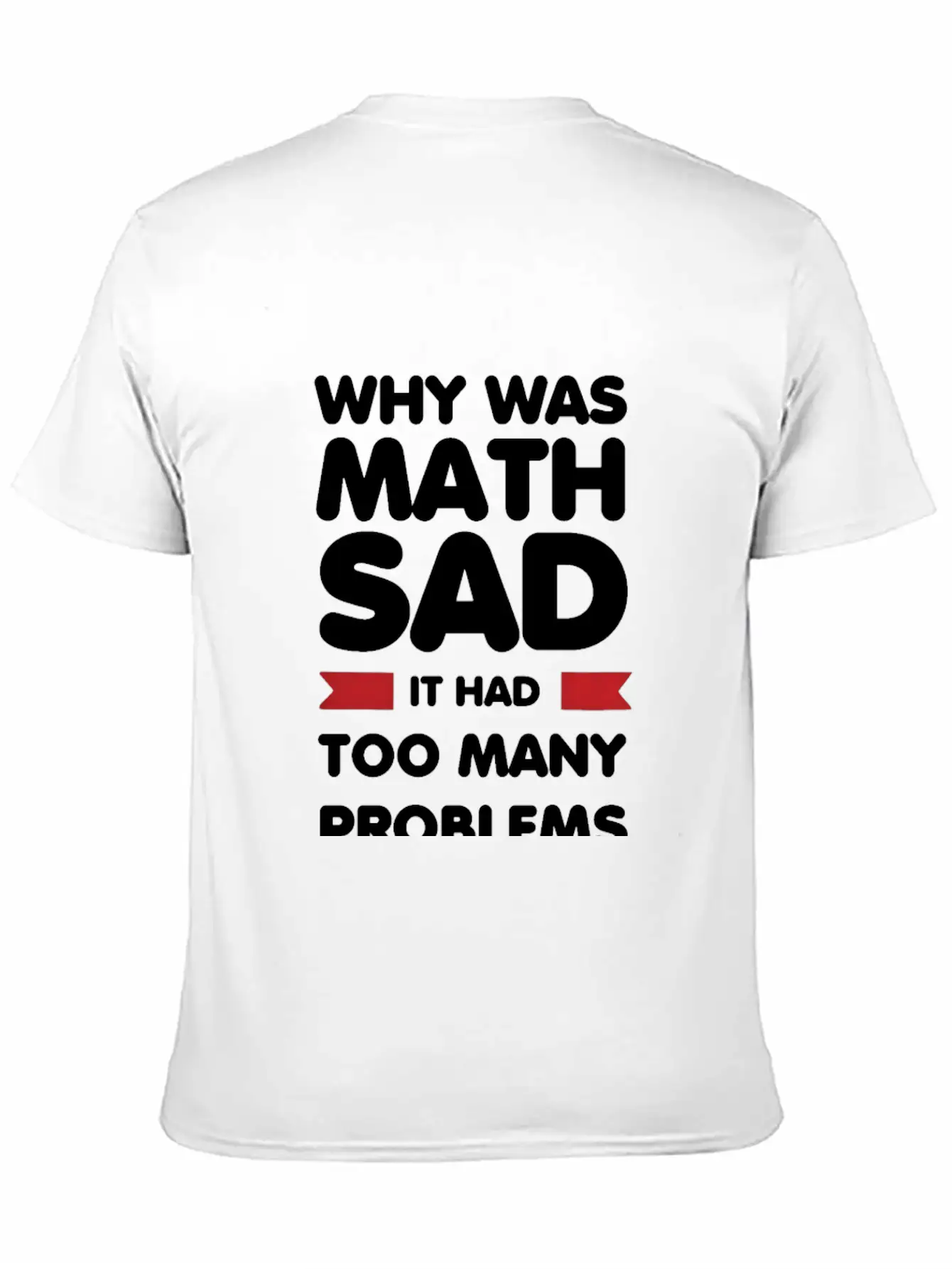Why Was Math Sad Stylish Everyday T-Shirt – Unisex Basic Cotton Tee