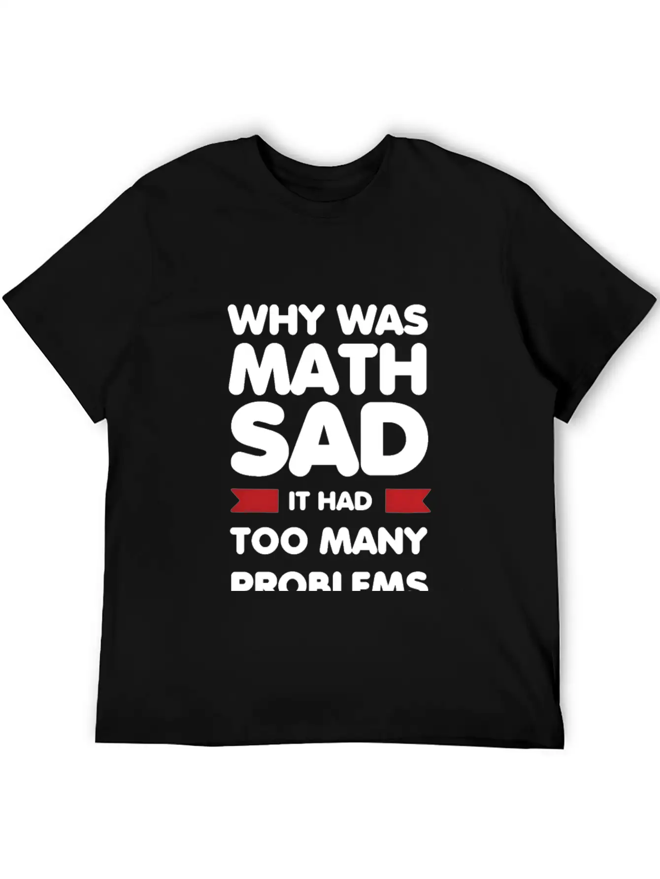 Why Was Math Sad Stylish Everyday T-Shirt – Unisex Basic Cotton Tee