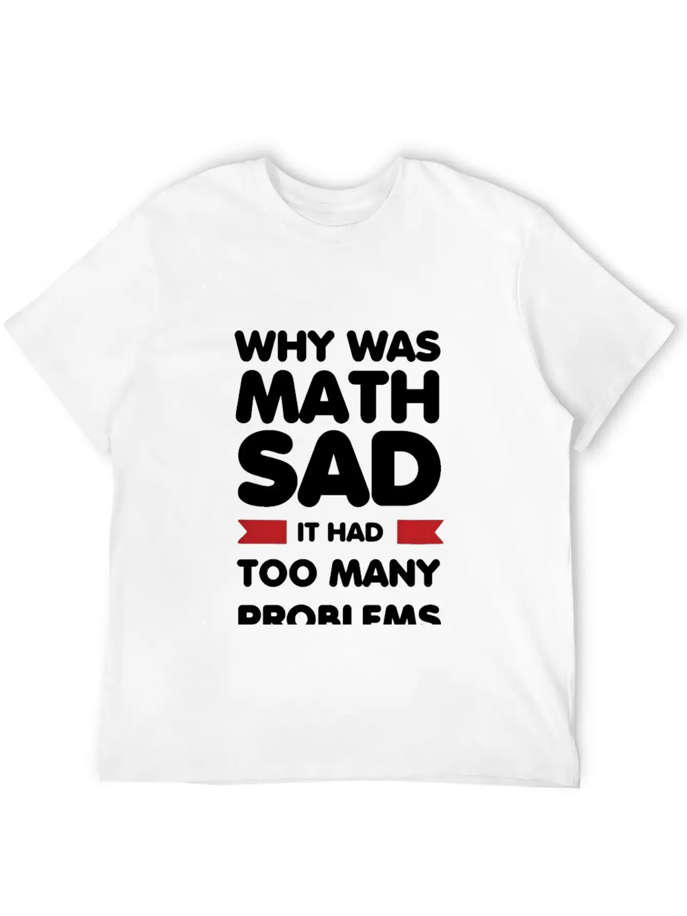 Why Was Math Sad Stylish Everyday T-Shirt – Unisex Basic Cotton Tee