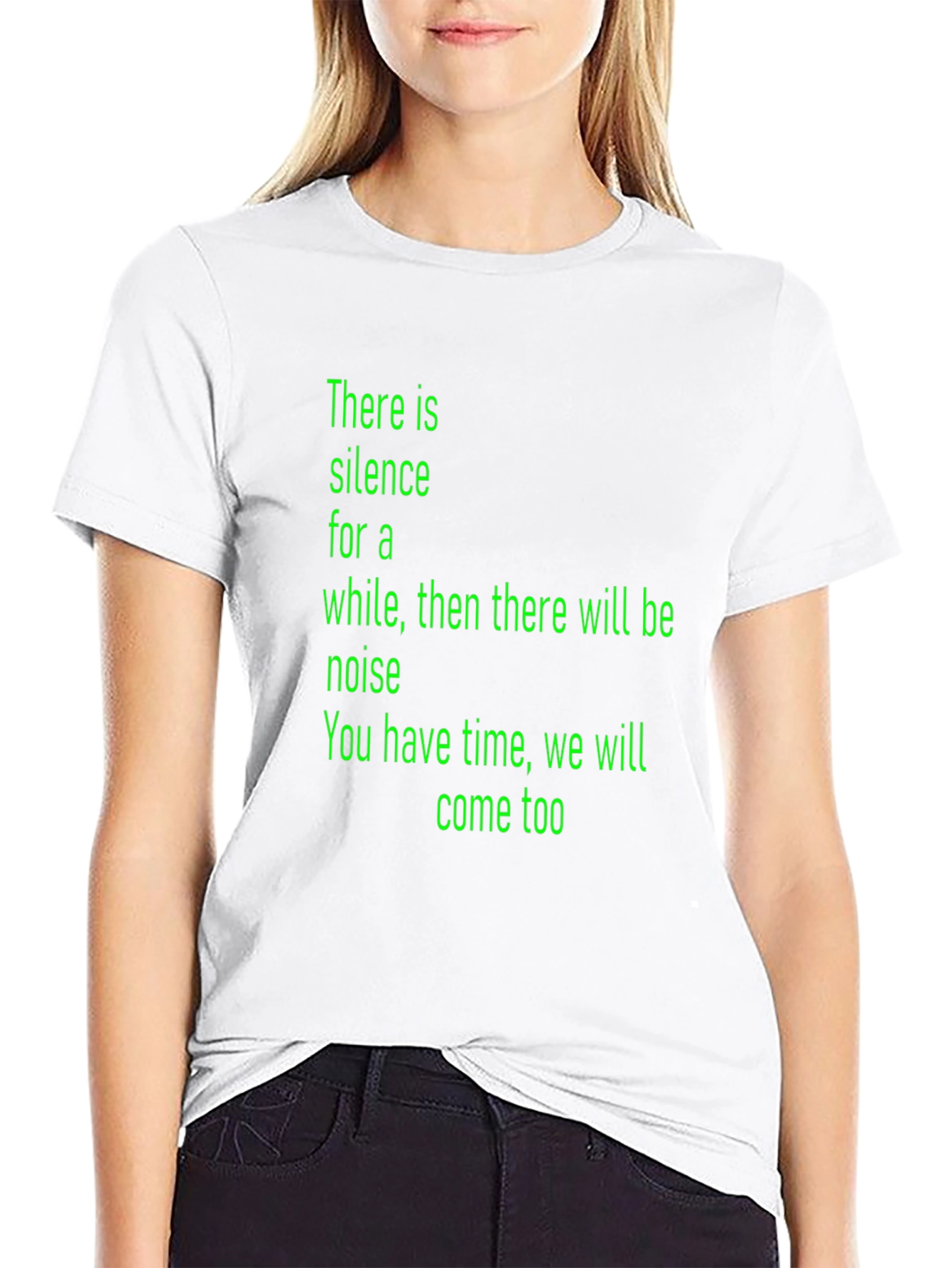 Silence & Noise Graphic Tee - Black