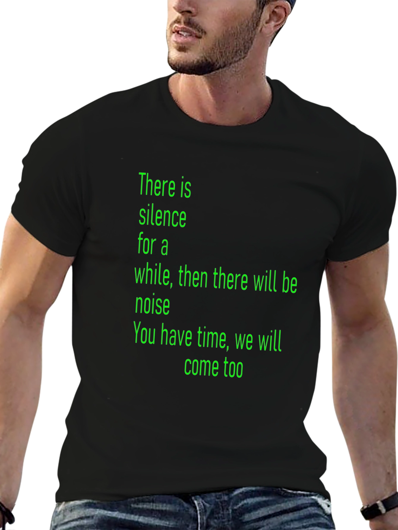 Silence & Noise Graphic Tee - Black