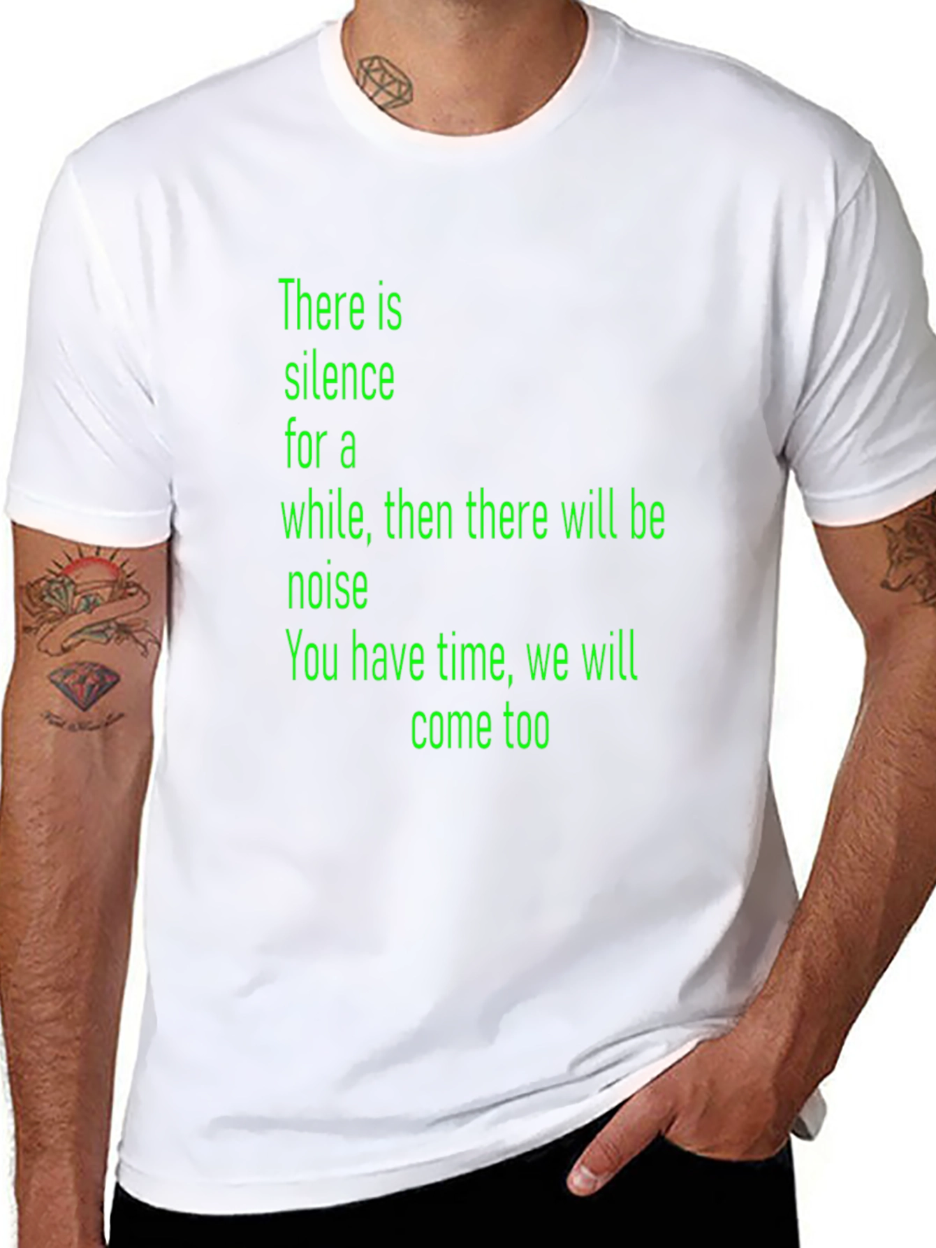 Silence & Noise Graphic Tee - Black
