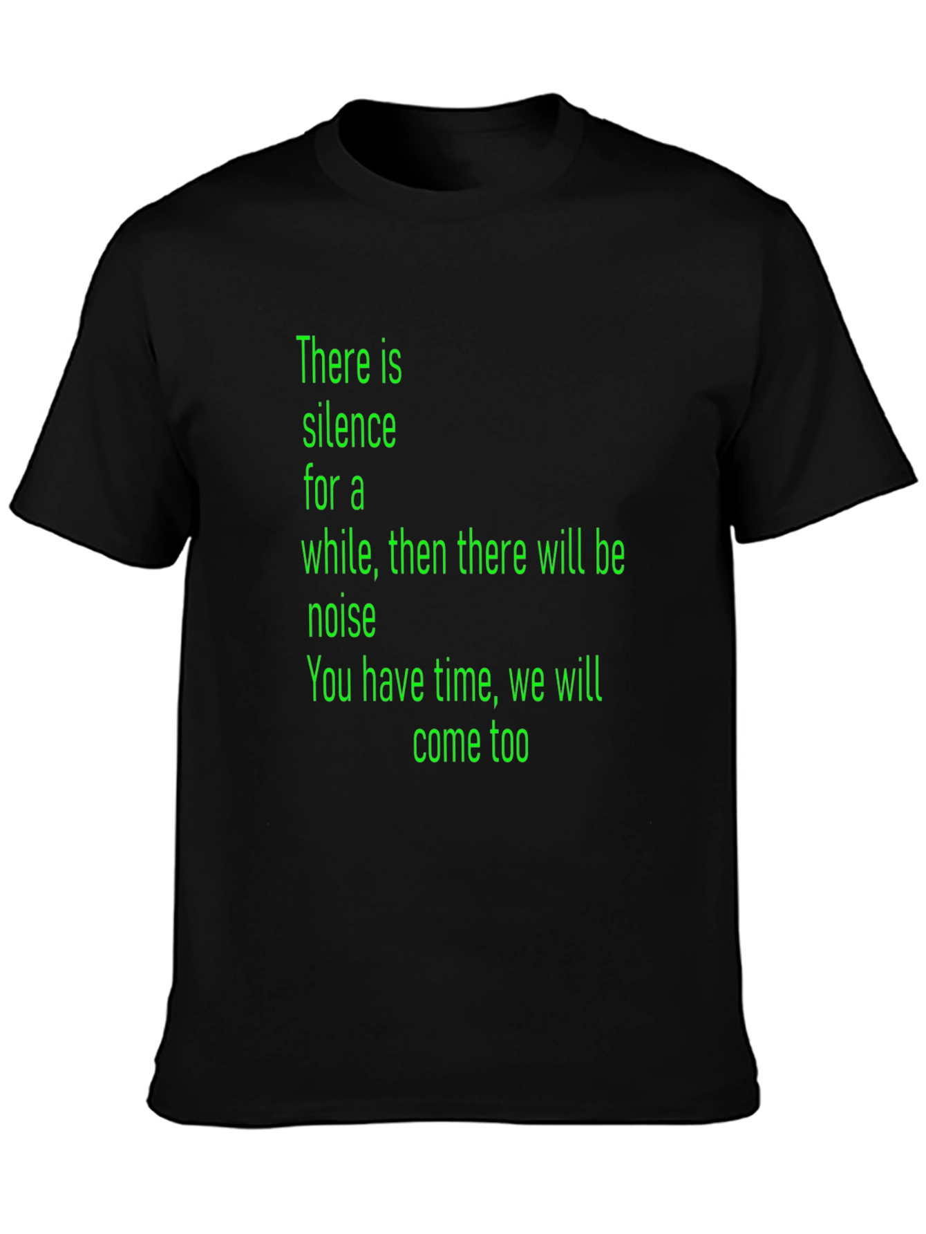 Silence & Noise Graphic Tee - Black