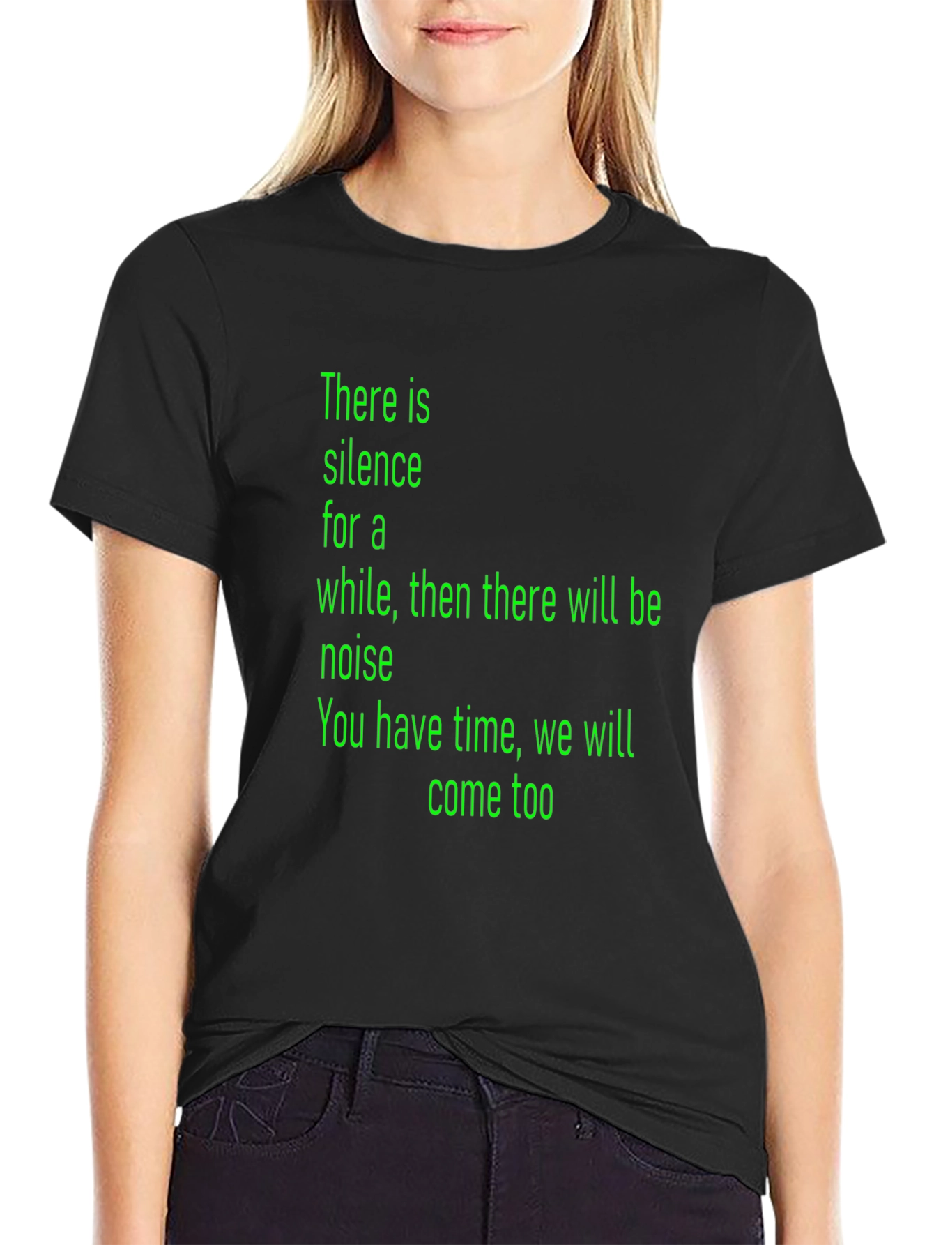 Silence & Noise Graphic Tee - Black