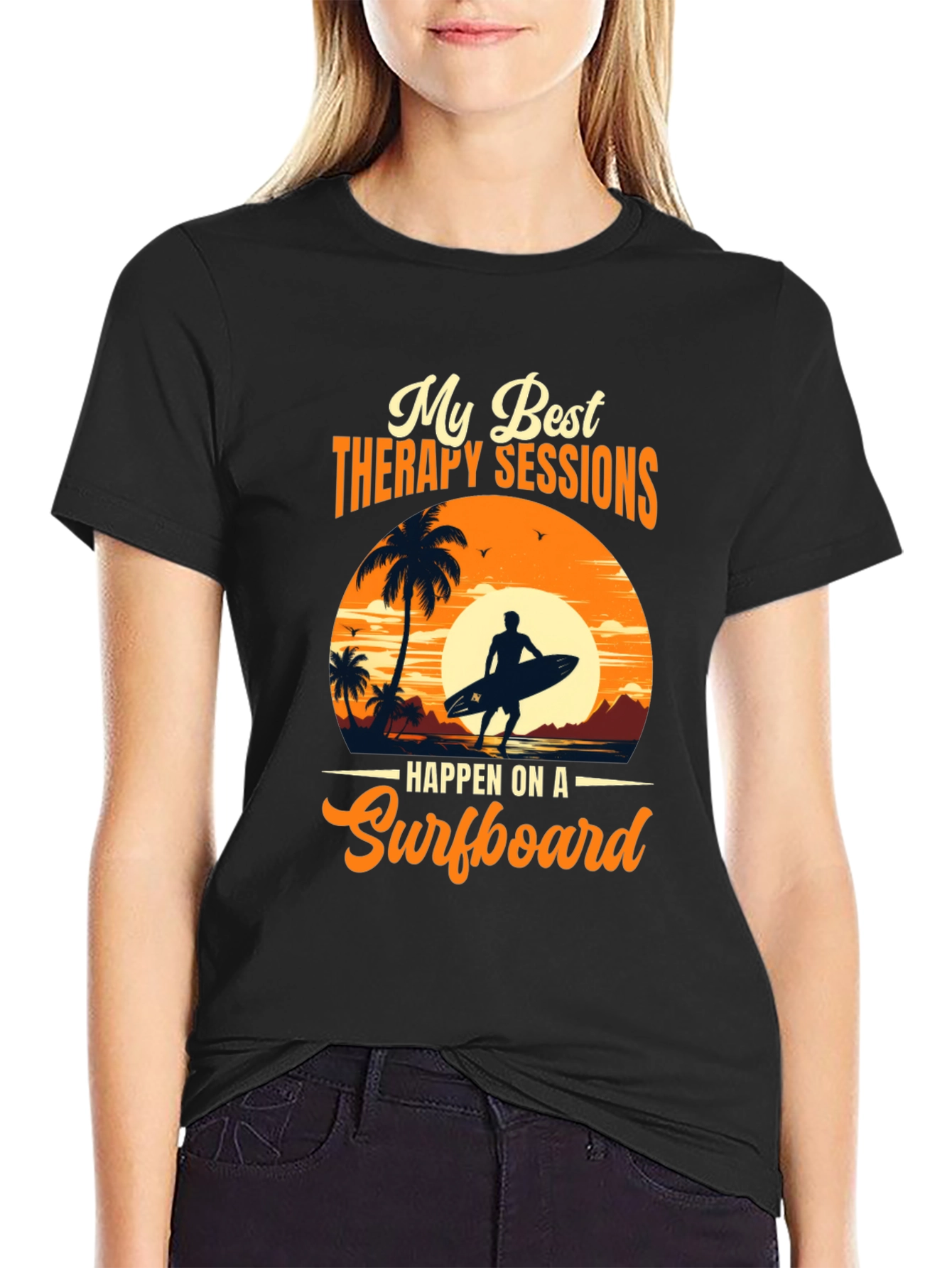 Surfing Therapy T-Shirt: Beach Vibes Apparel
