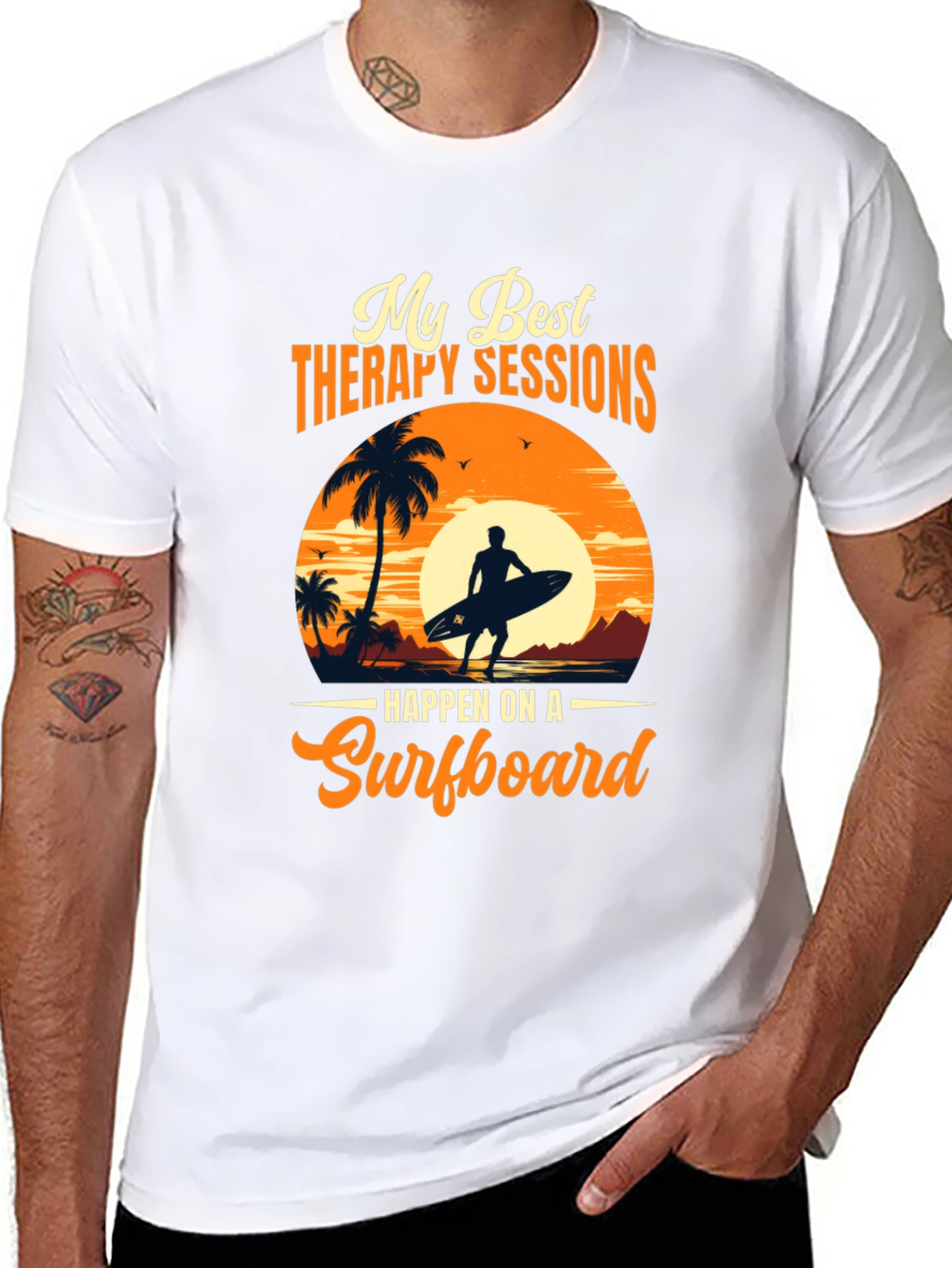 Surfing Therapy T-Shirt: Beach Vibes Apparel
