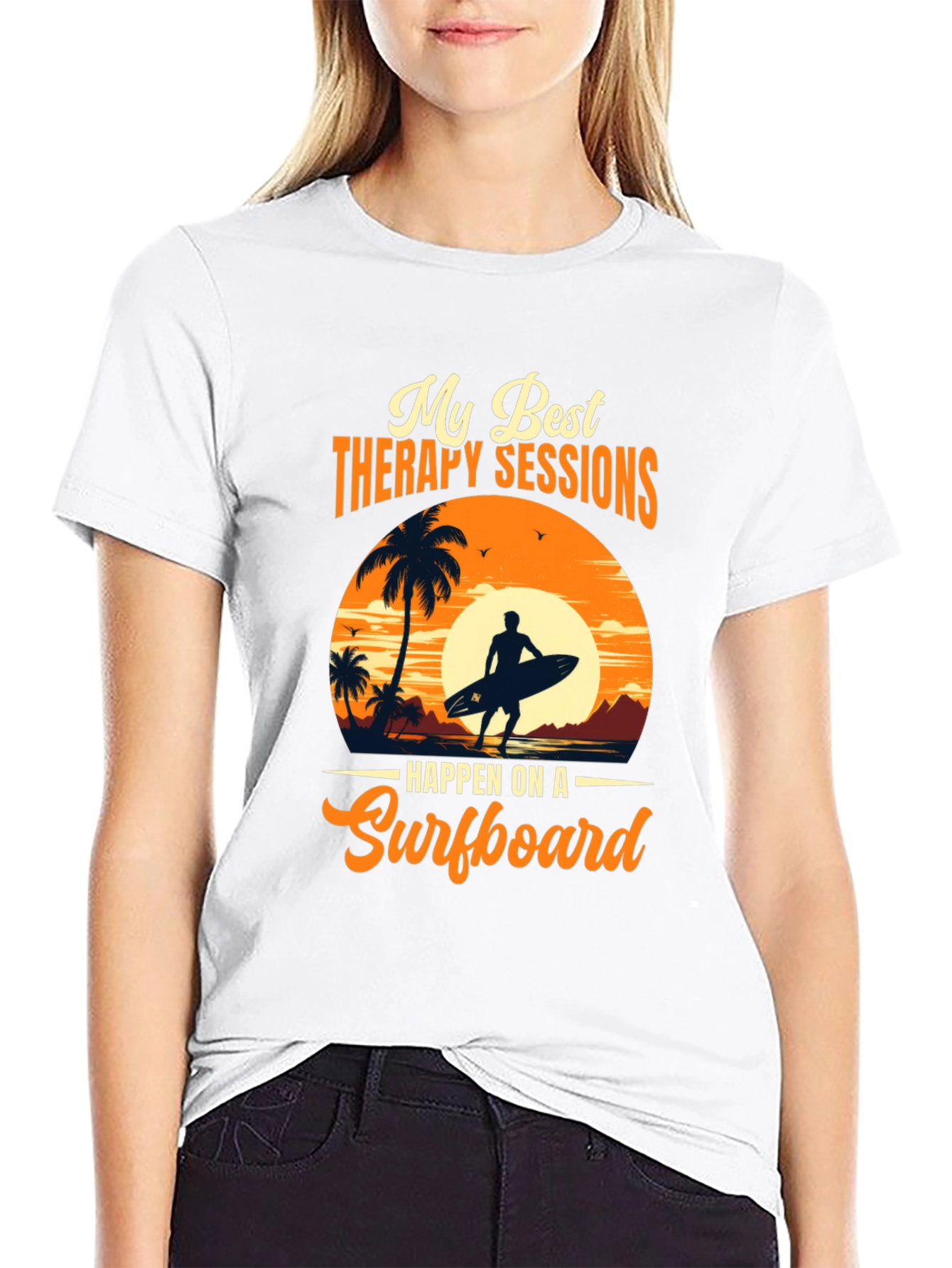 Surfing Therapy T-Shirt: Beach Vibes Apparel