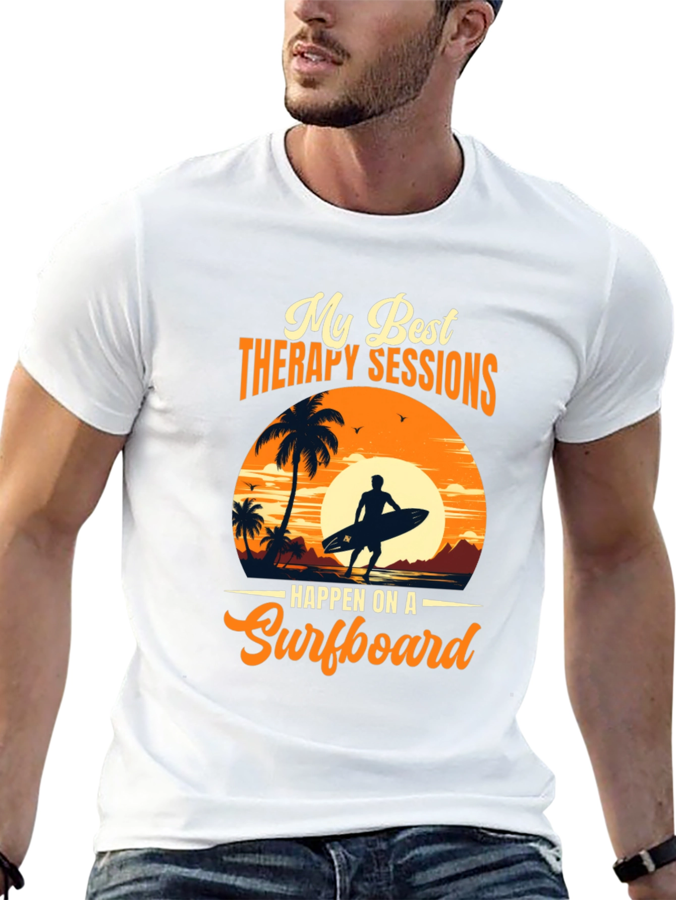 Surfing Therapy T-Shirt: Beach Vibes Apparel