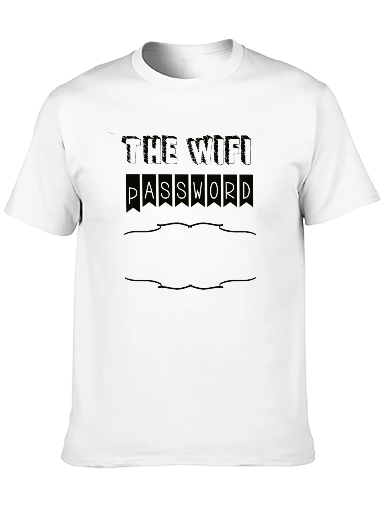Wifi Password Comfortable Minimalist Graphic Tee – Summer Style Essential