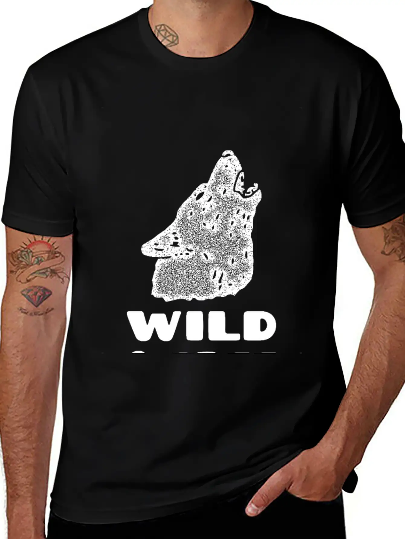 Wild And Free Wolf Comfortable Minimalist Graphic Tee – Summer Style Essential