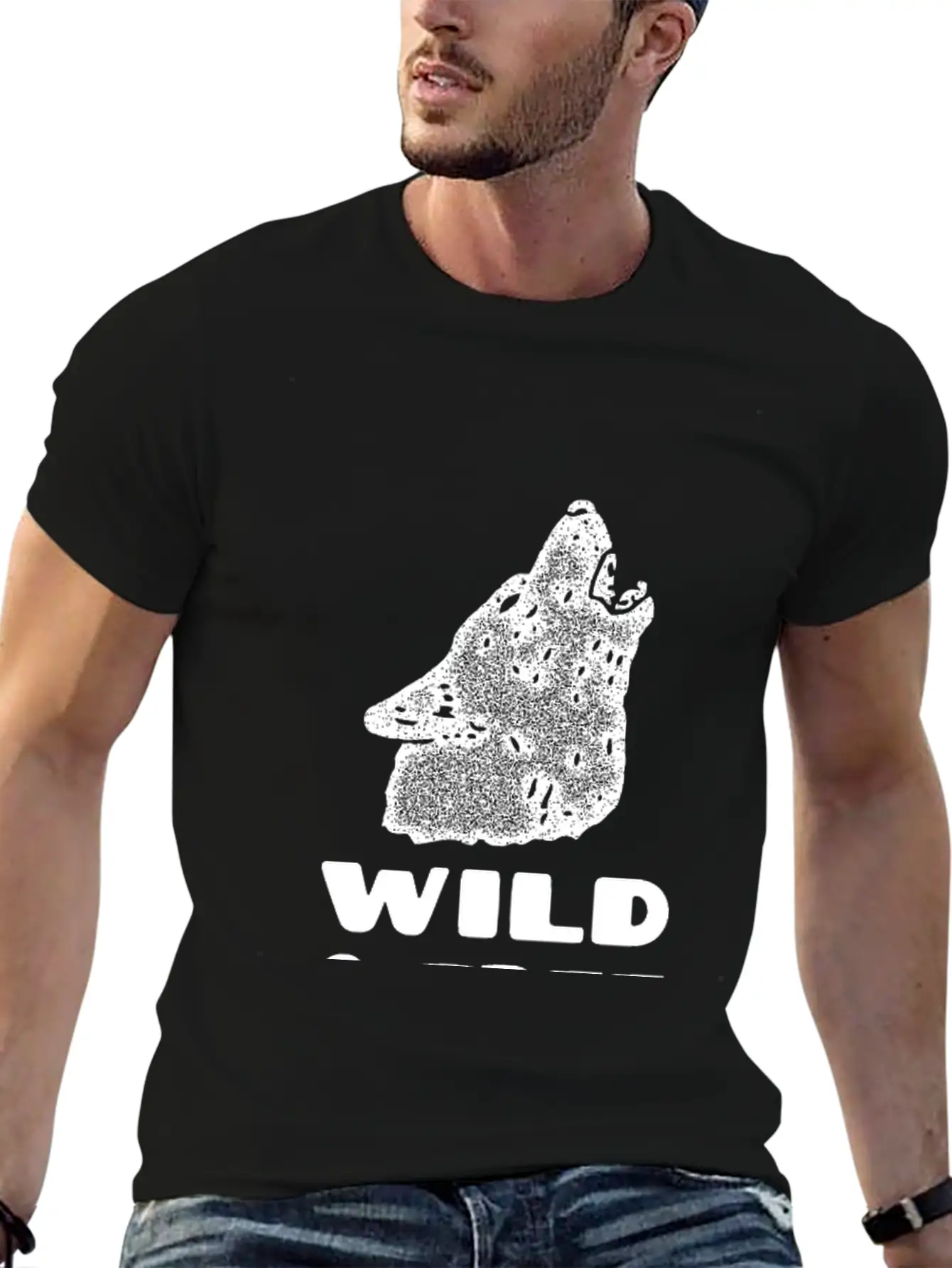 Wild And Free Wolf Comfortable Minimalist Graphic Tee – Summer Style Essential