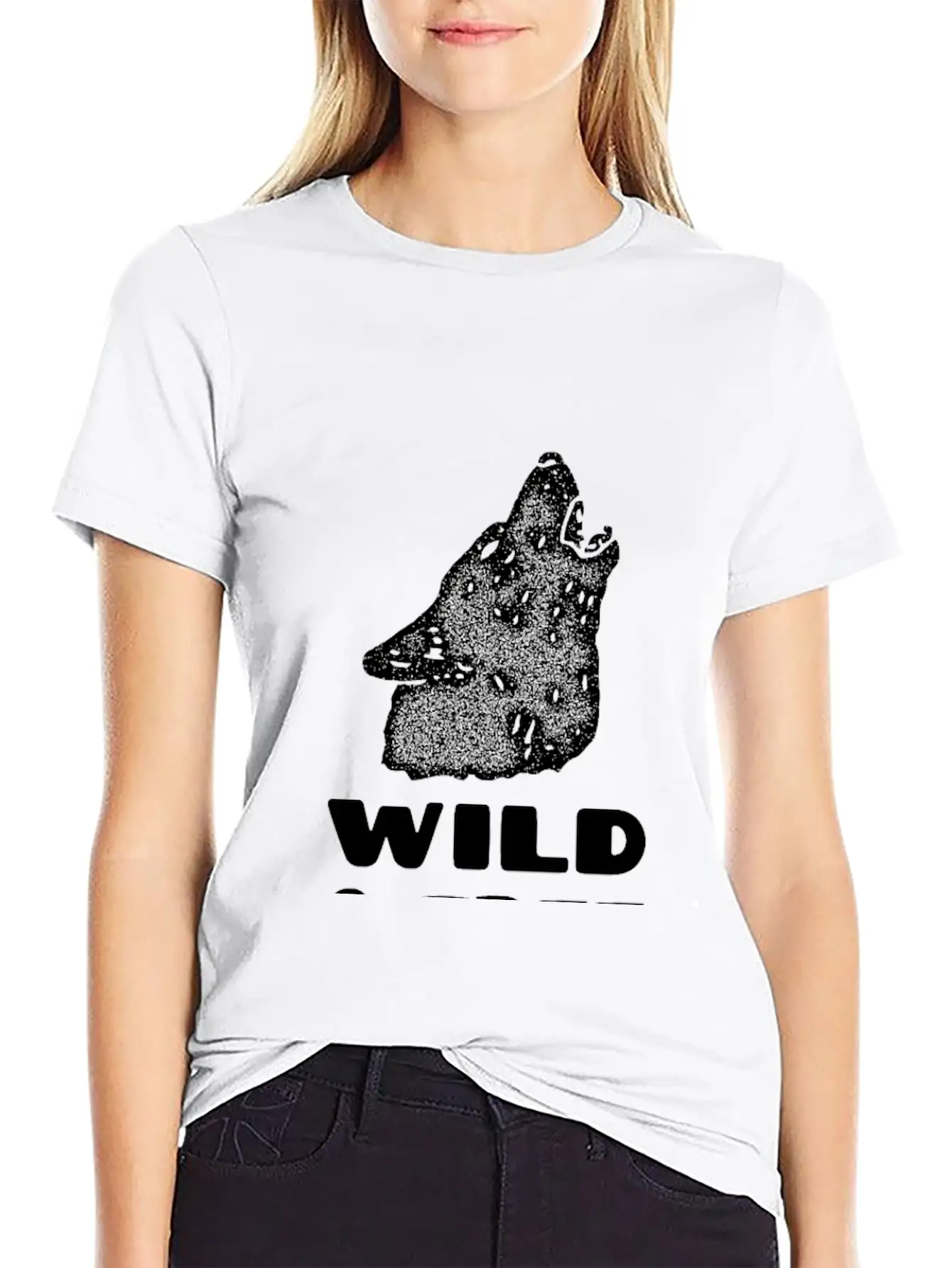 Wild And Free Wolf Comfortable Minimalist Graphic Tee – Summer Style Essential