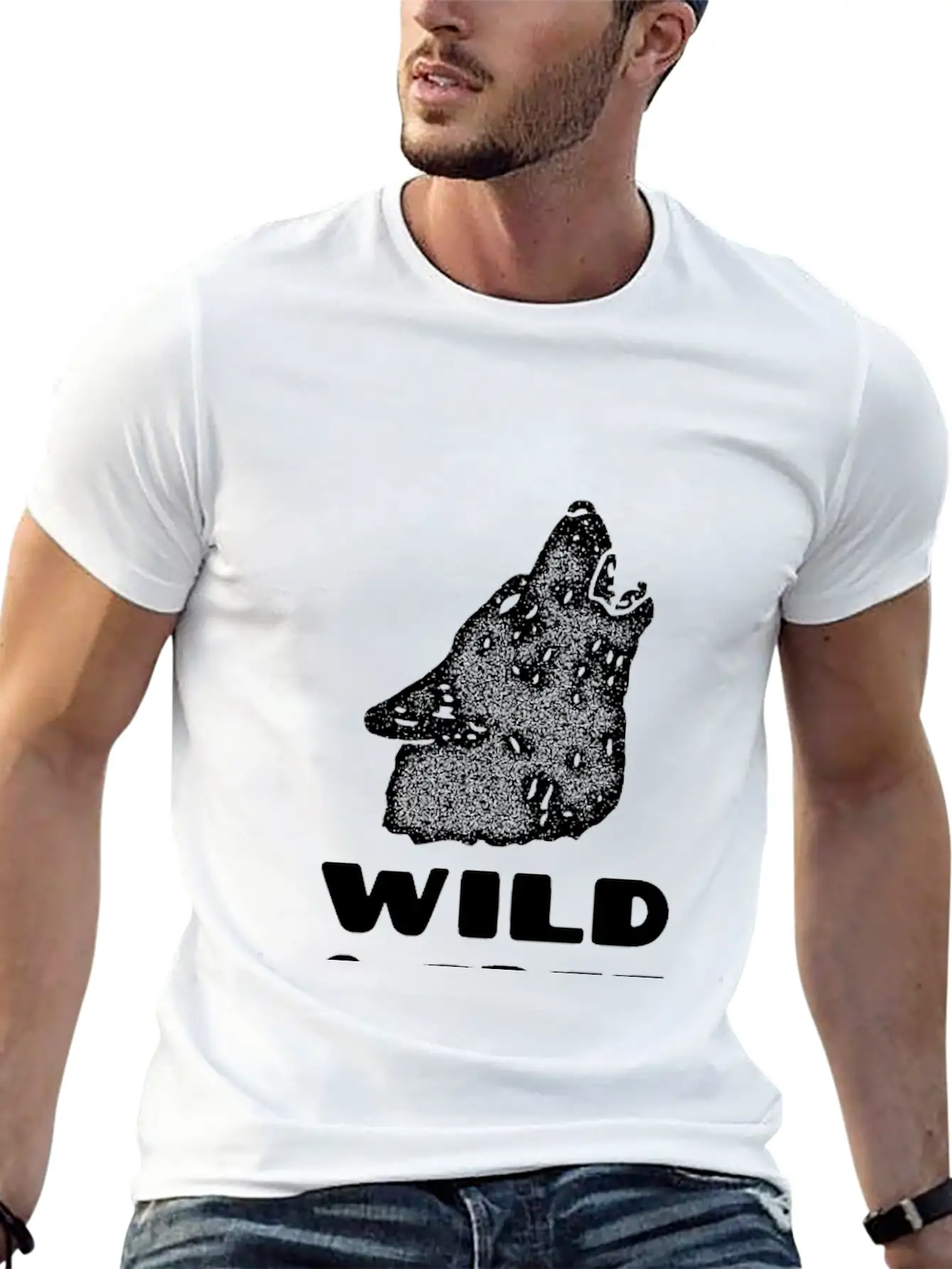Wild And Free Wolf Comfortable Minimalist Graphic Tee – Summer Style Essential