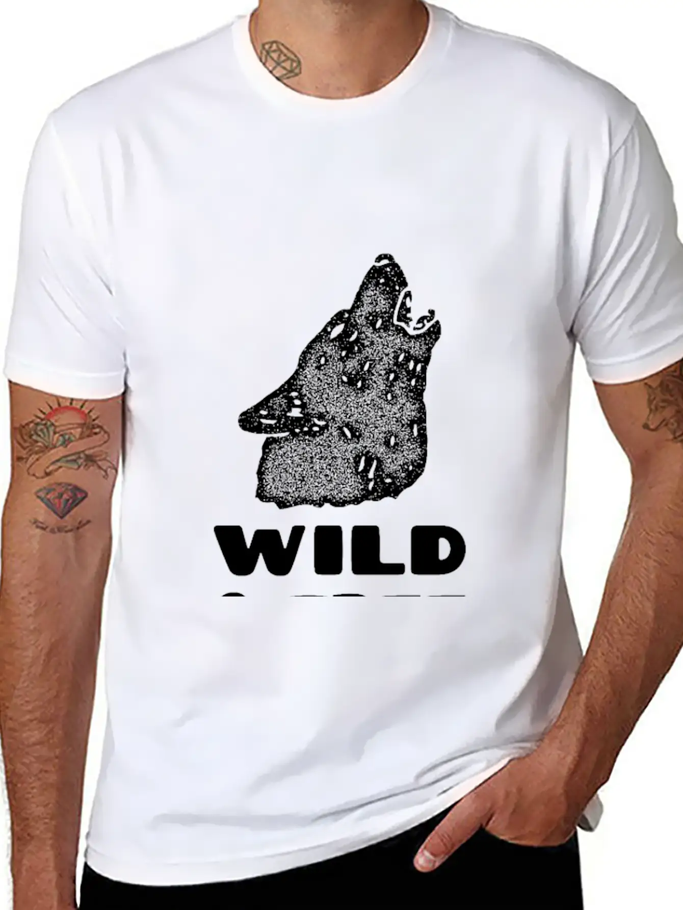 Wild And Free Wolf Comfortable Minimalist Graphic Tee – Summer Style Essential