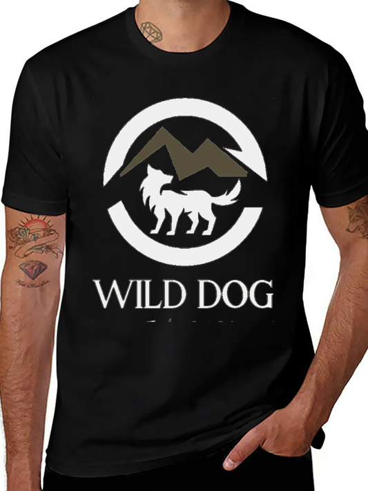 Wild Dog Logo Stylish Everyday T-Shirt – Unisex Basic Cotton Tee