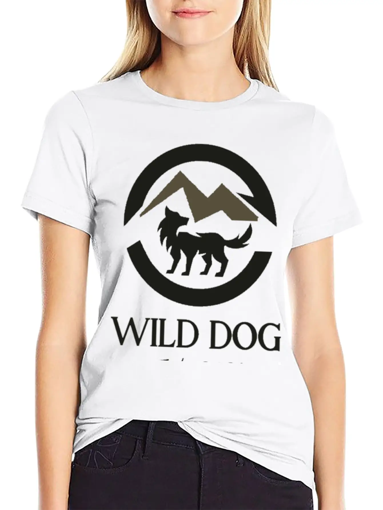 Wild Dog Logo Stylish Everyday T-Shirt – Unisex Basic Cotton Tee