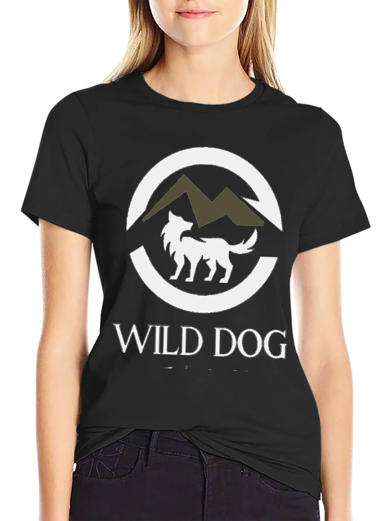 Wild Dog Logo Stylish Everyday T-Shirt – Unisex Basic Cotton Tee