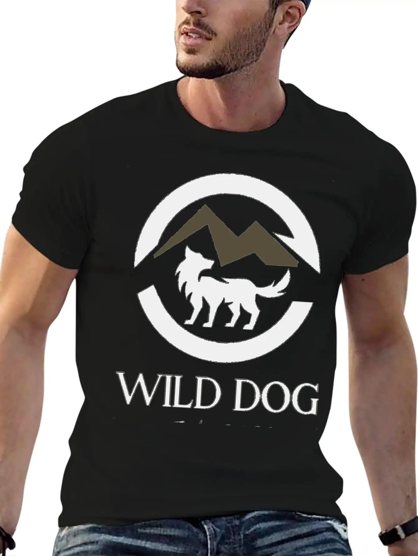 Wild Dog Logo Stylish Everyday T-Shirt – Unisex Basic Cotton Tee