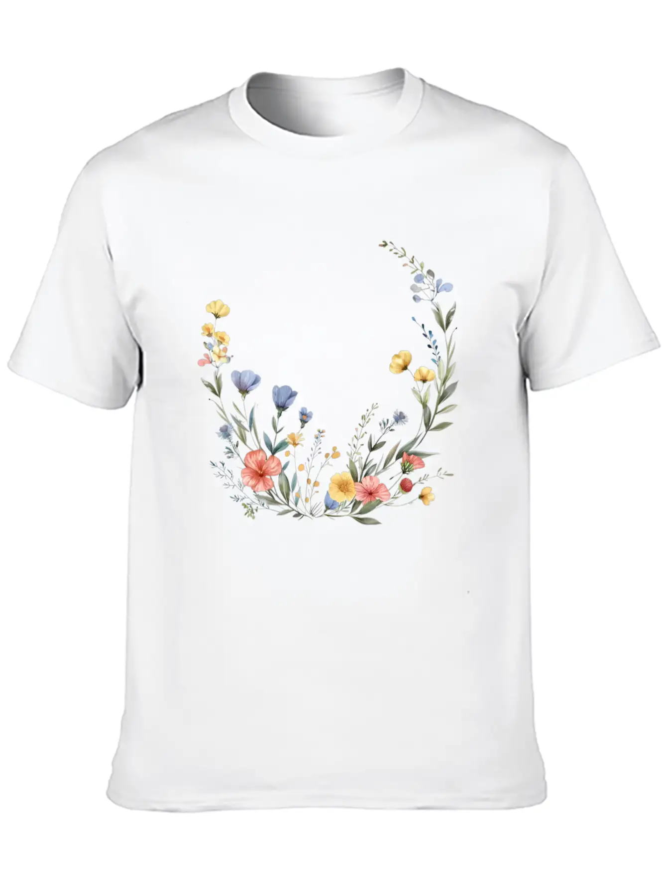 Wild Flowers Stylish Everyday T-Shirt – Unisex Basic Cotton Tee