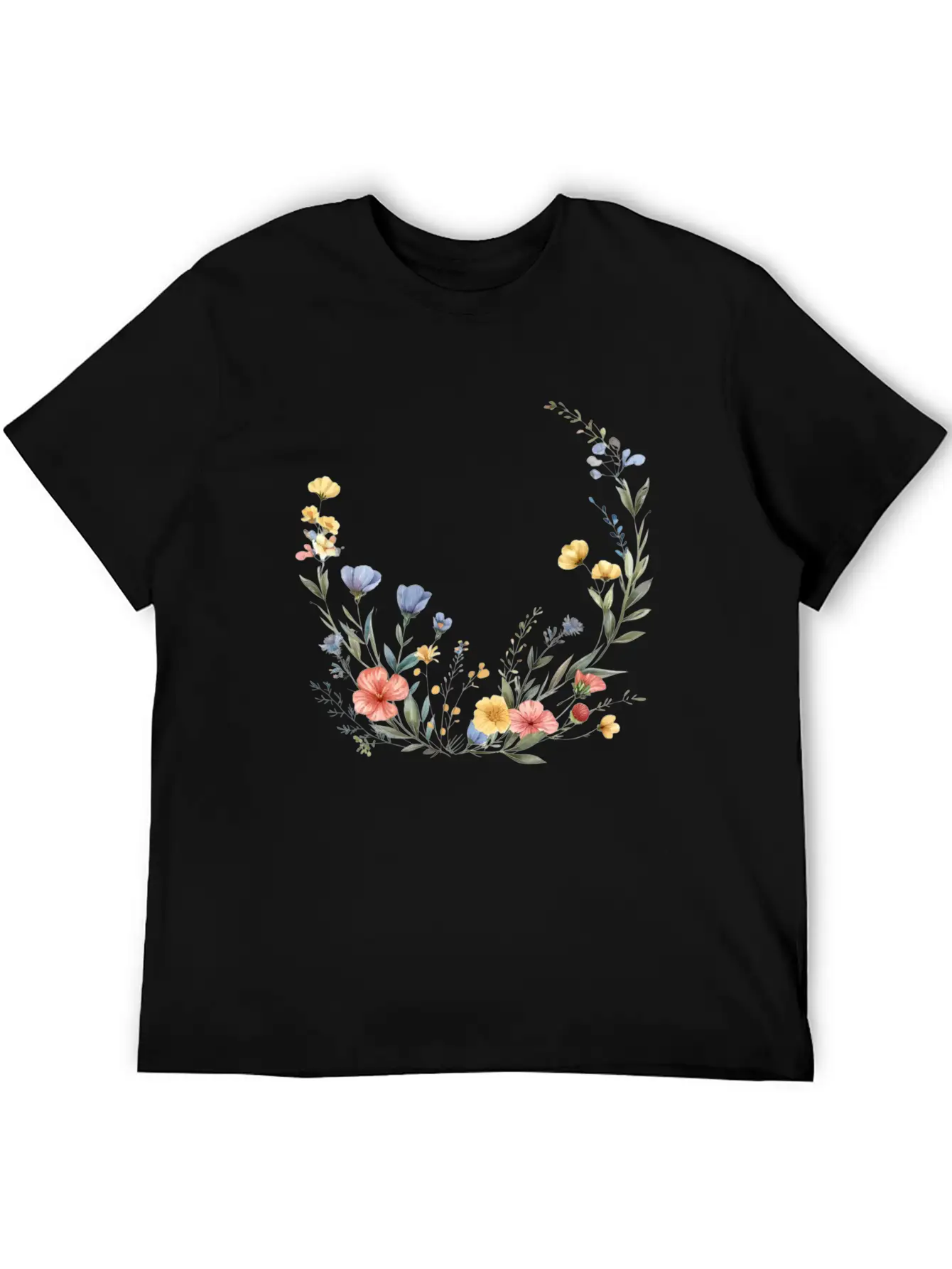 Wild Flowers Stylish Everyday T-Shirt – Unisex Basic Cotton Tee