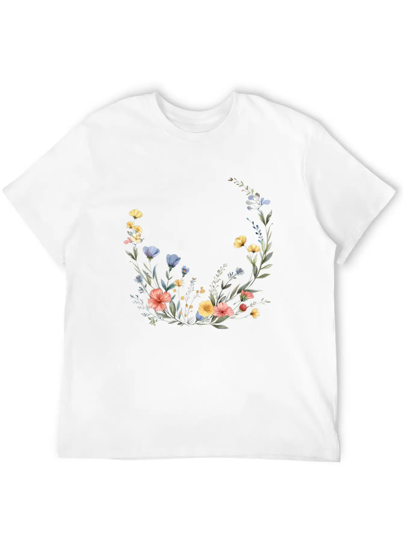 Wild Flowers Stylish Everyday T-Shirt – Unisex Basic Cotton Tee