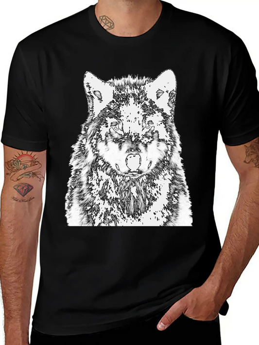 Wild Wolf Relaxed Everyday Tee – Lightweight And Durable Cotton