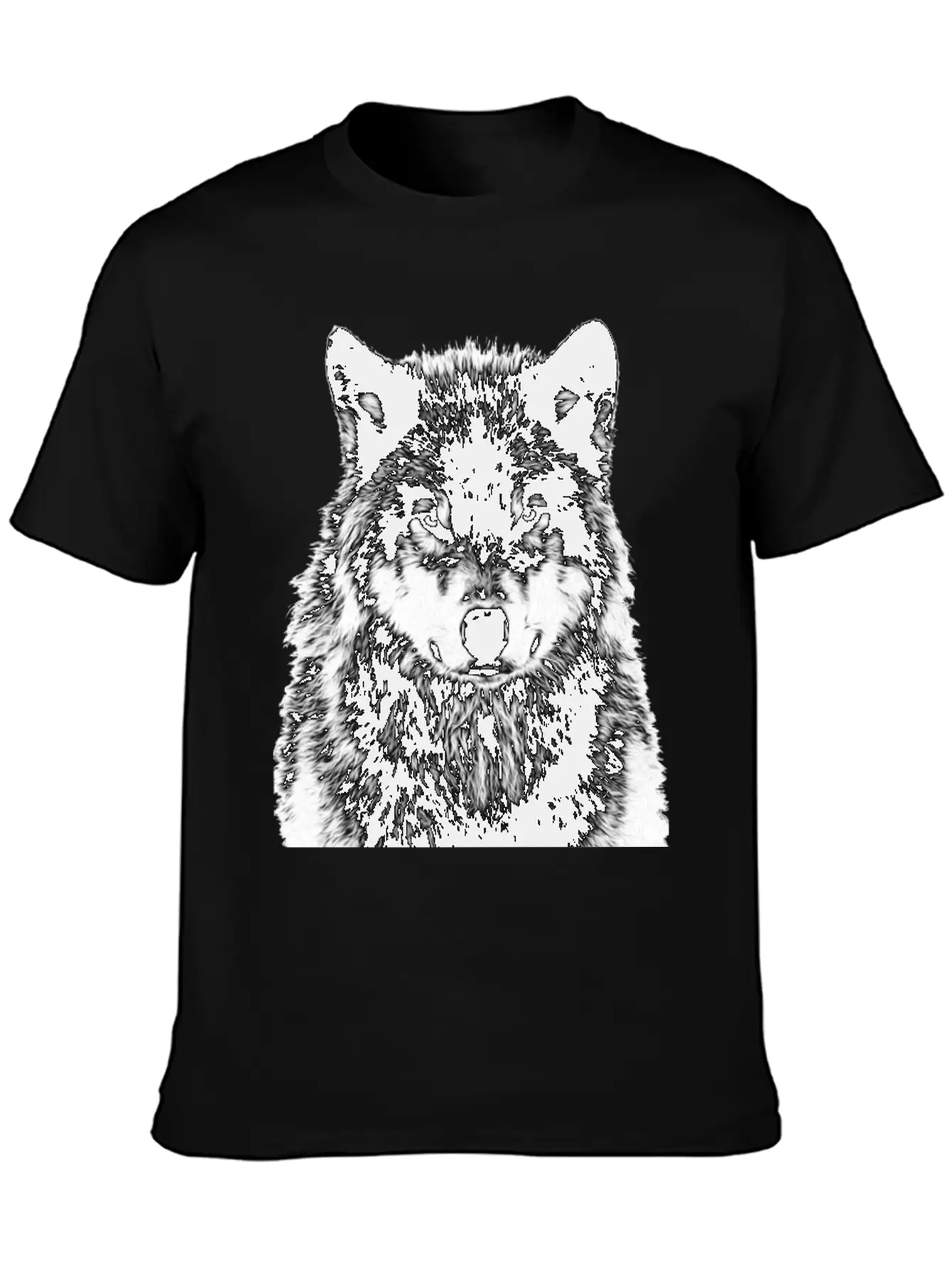 Wild Wolf Relaxed Everyday Tee – Lightweight And Durable Cotton