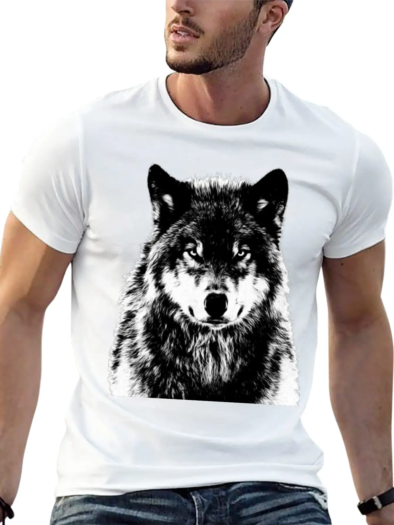 Wild Wolf Relaxed Everyday Tee – Lightweight And Durable Cotton