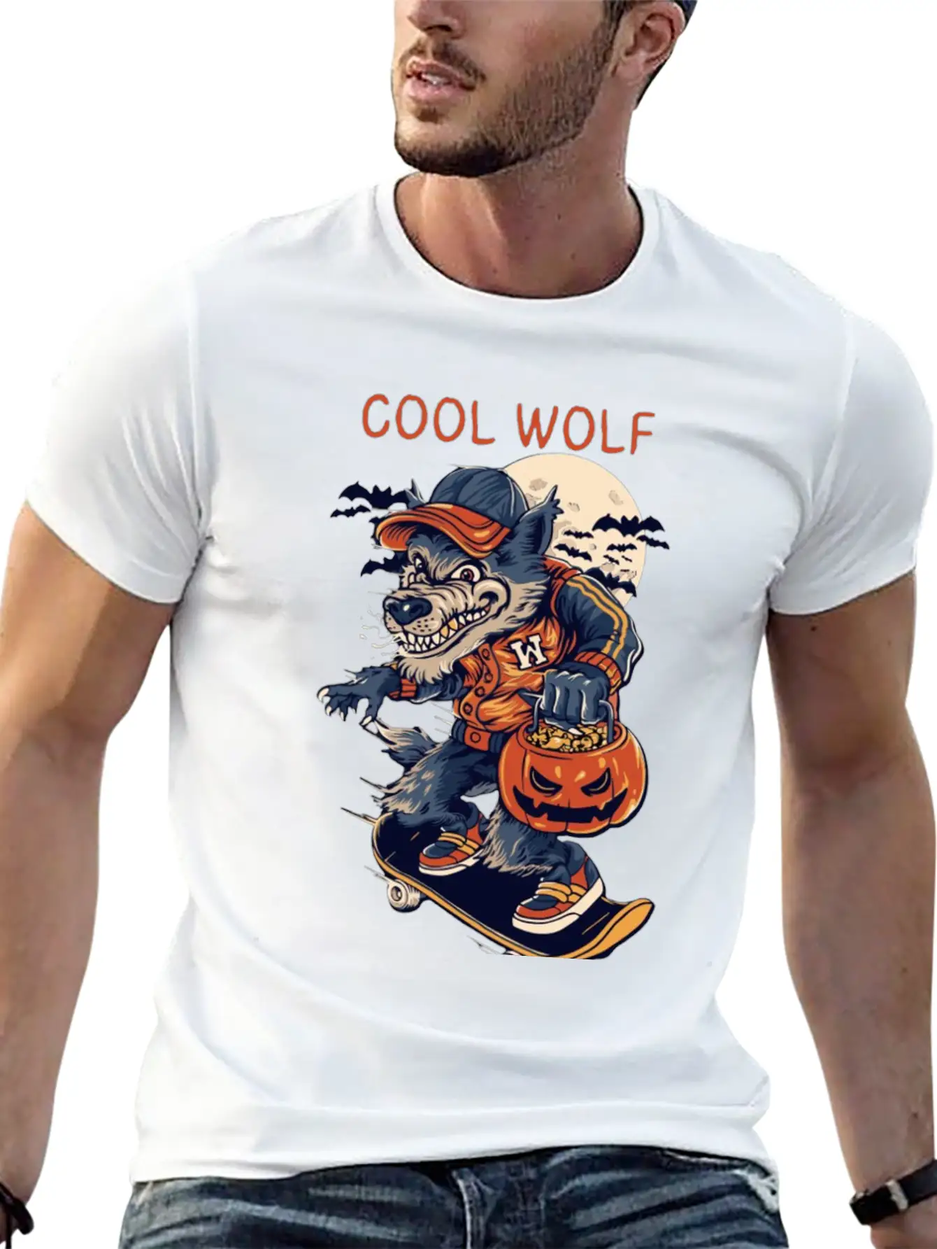 Wild Wolf Spirit Stylish Everyday T-Shirt – Unisex Basic Cotton Tee