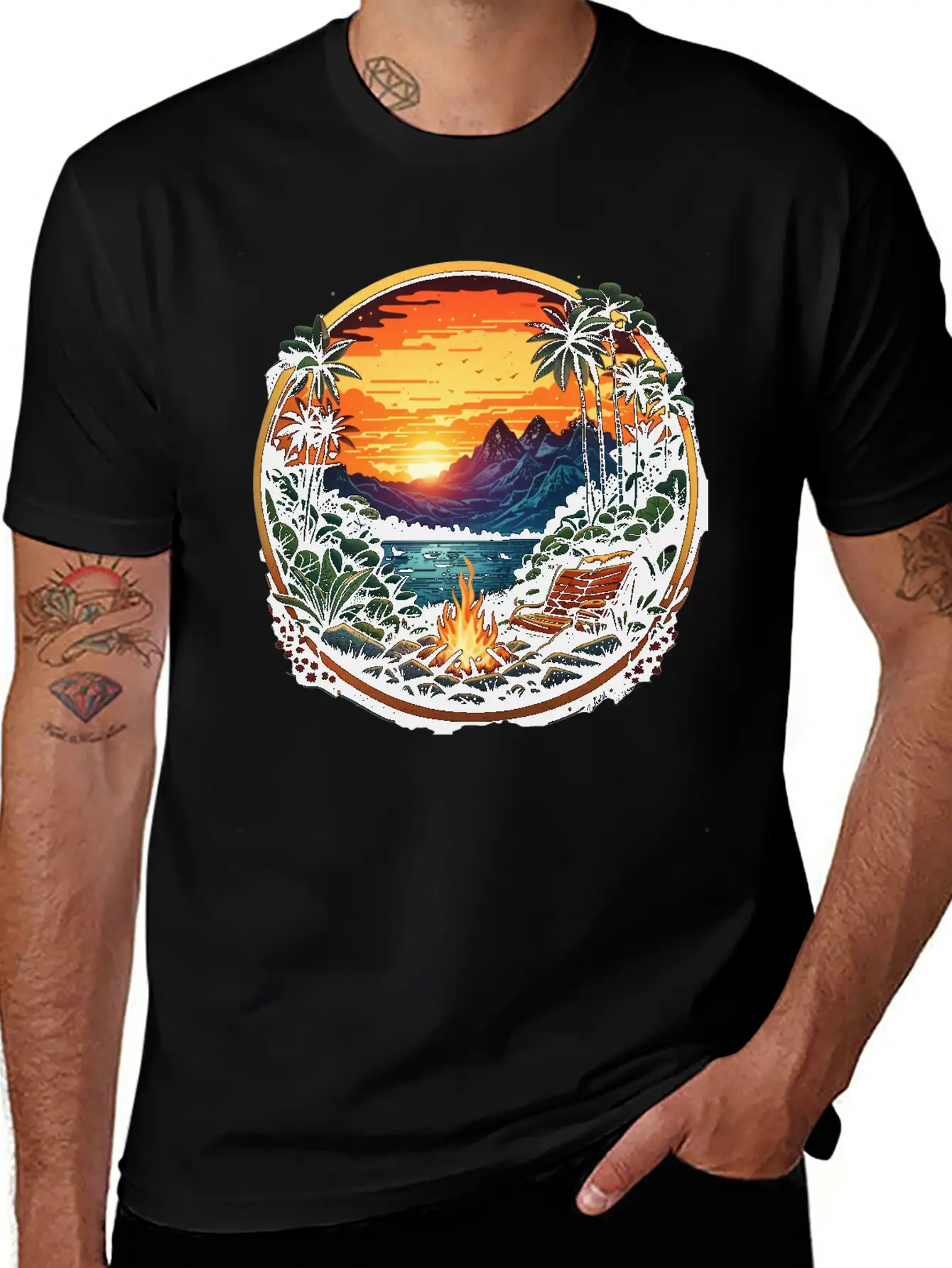 Wilderness Adventure Amidst Tropical Forest Timeless Short Sleeve Tee – Comfy And Minimalist Design