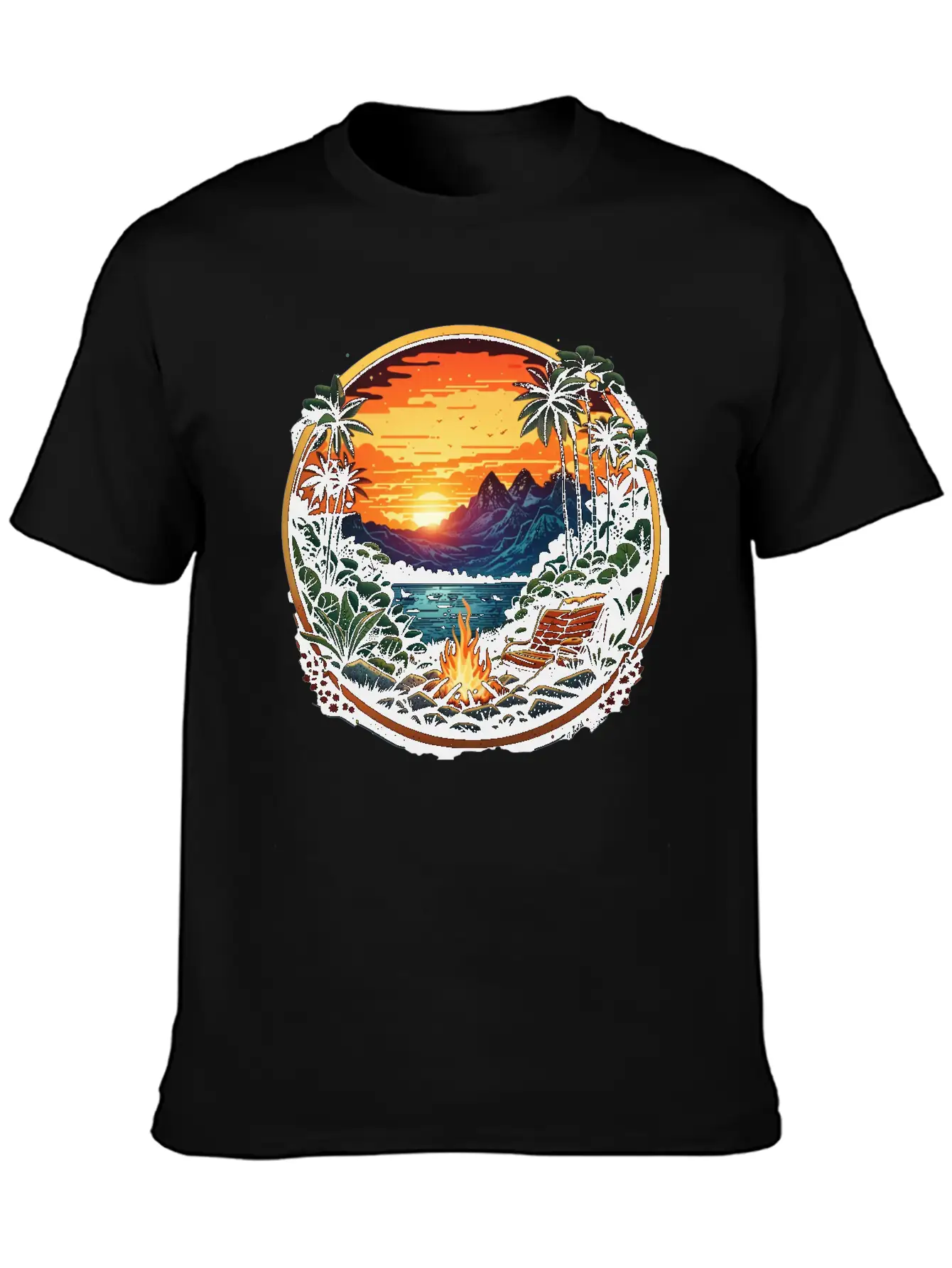 Wilderness Adventure Amidst Tropical Forest Timeless Short Sleeve Tee – Comfy And Minimalist Design