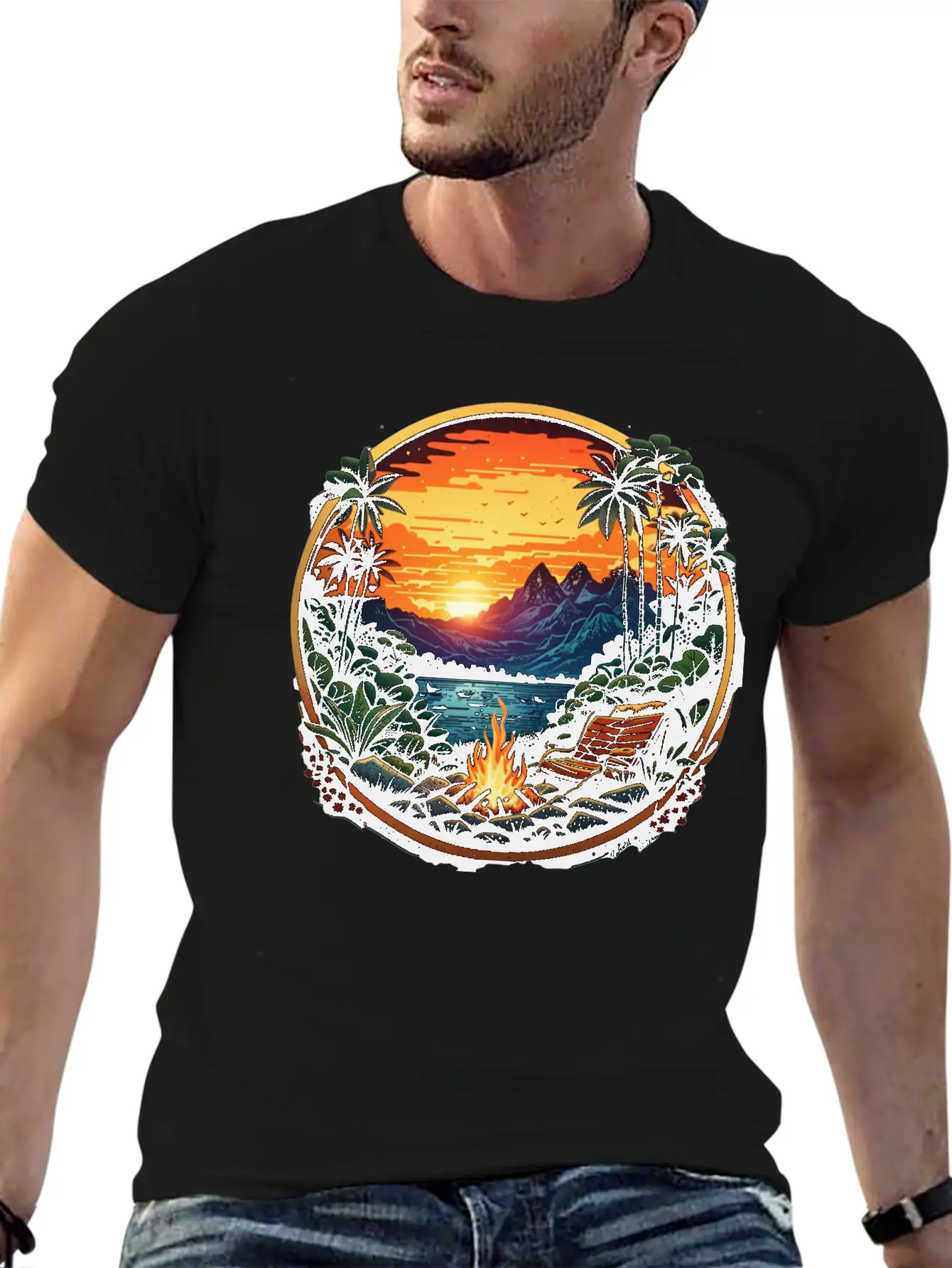 Wilderness Adventure Amidst Tropical Forest Timeless Short Sleeve Tee – Comfy And Minimalist Design
