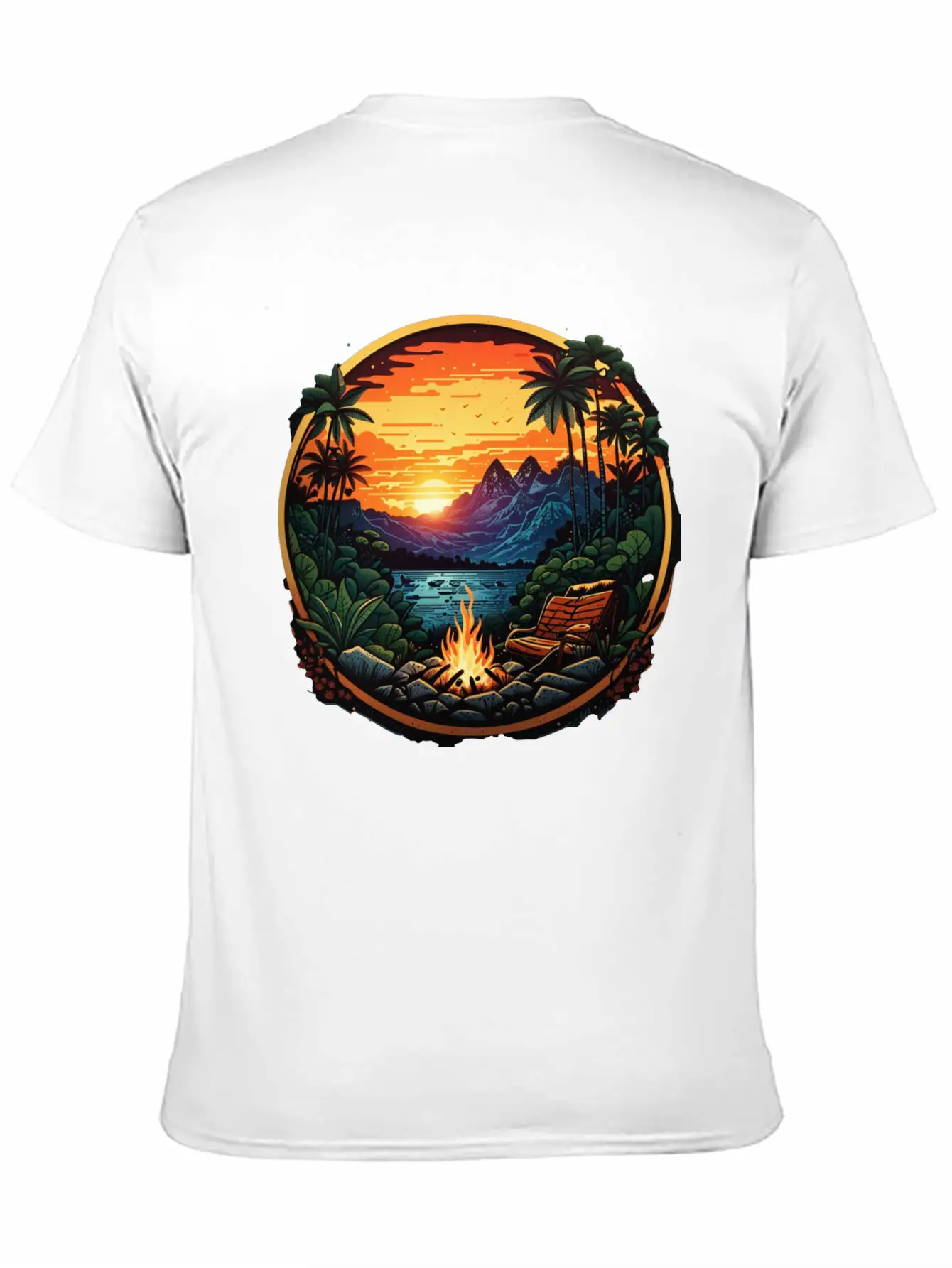 Wilderness Adventure Amidst Tropical Forest Timeless Short Sleeve Tee – Comfy And Minimalist Design
